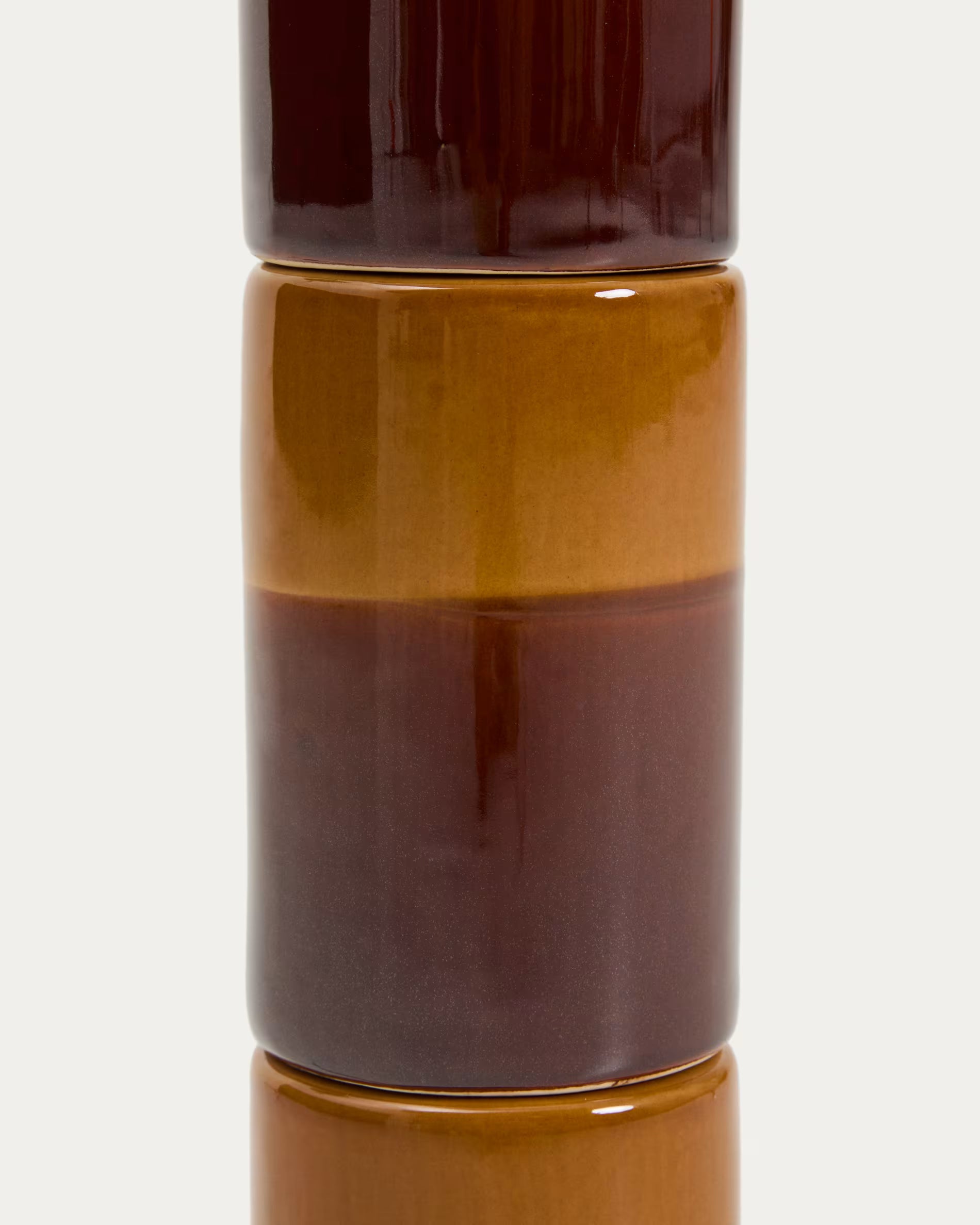 MAVRAN table lamp brown with mustard