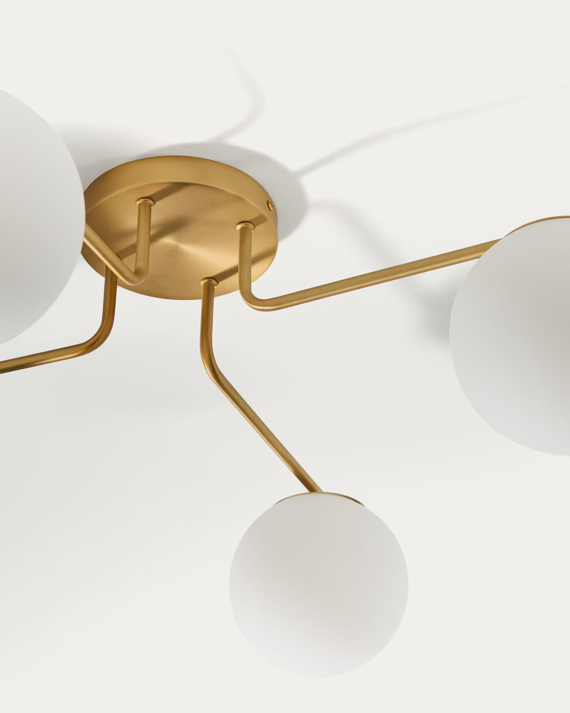 Four-point ceiling lamp BRISIA brushed brass