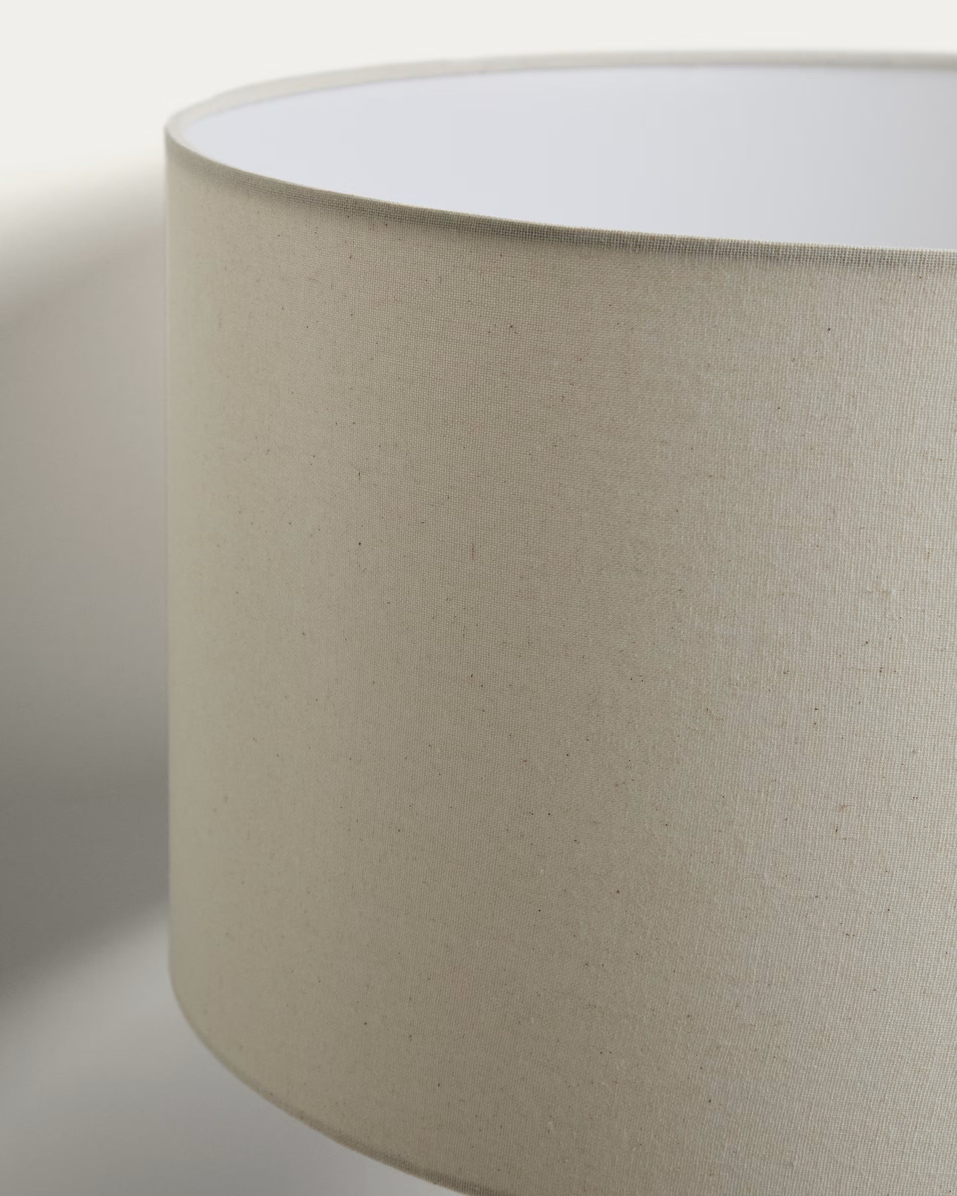 NIANI Floor Lamp in Gray with Dark Wooden Base