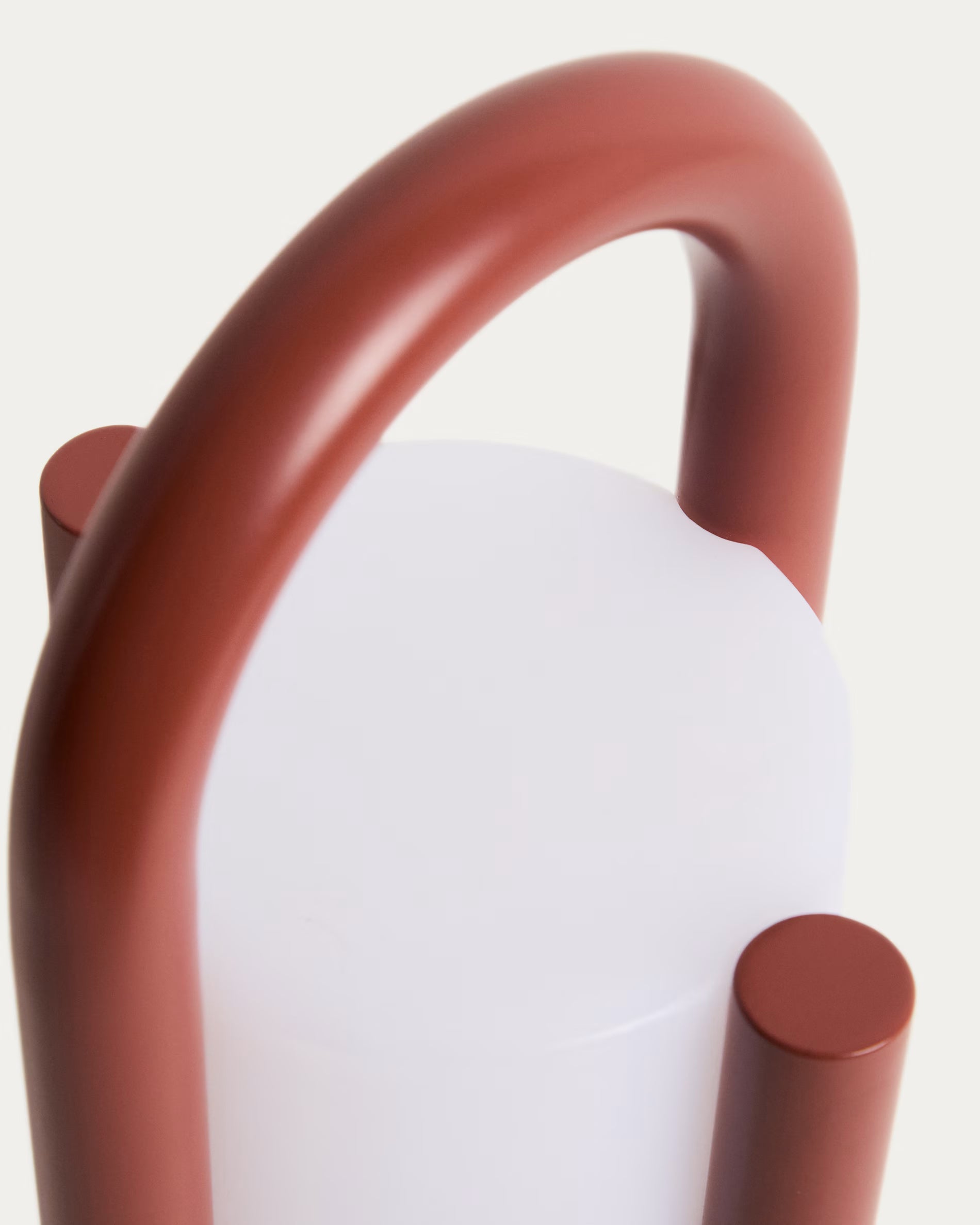 Draagbare tuinlamp LEROS terracotta
