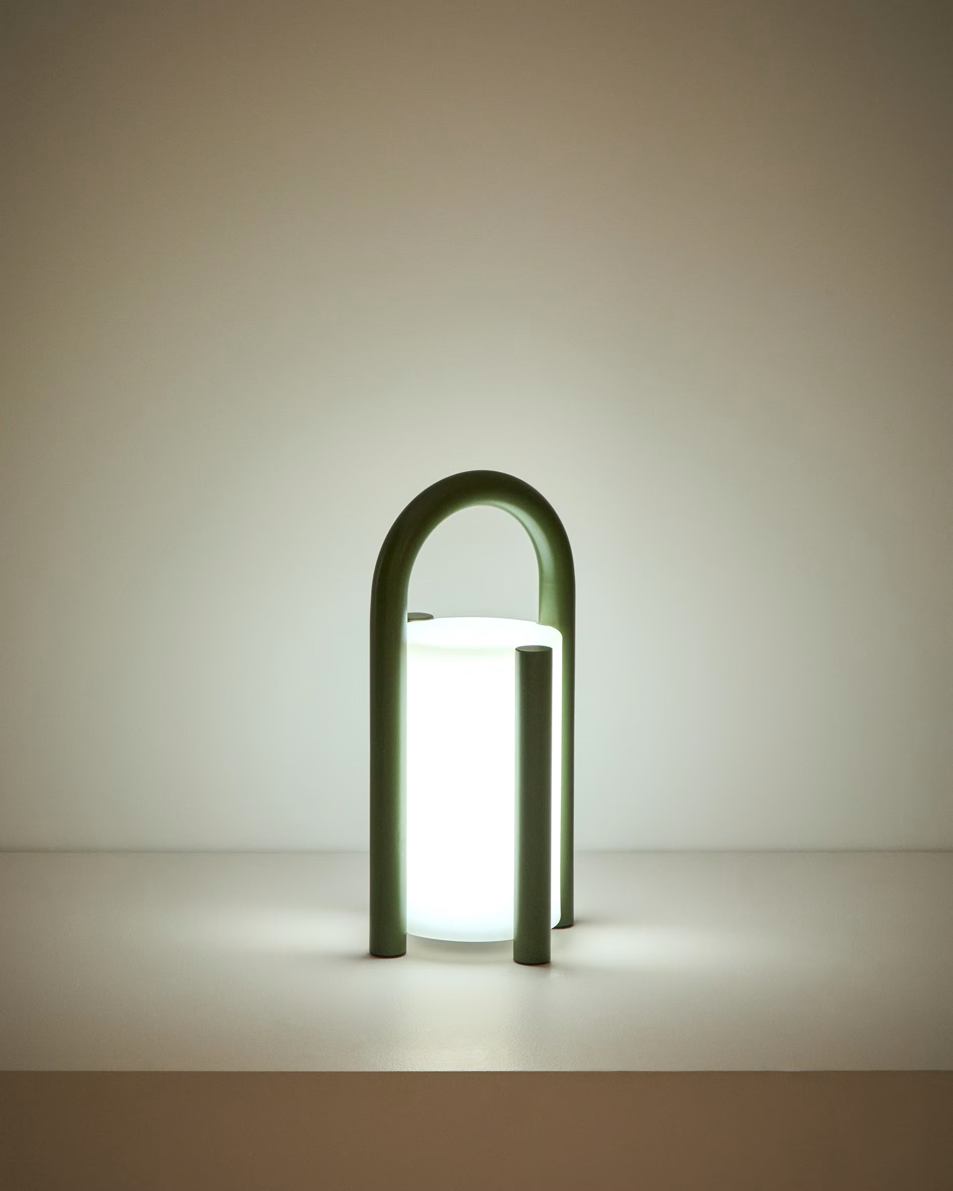 Draagbare tuinlamp LEROS groen