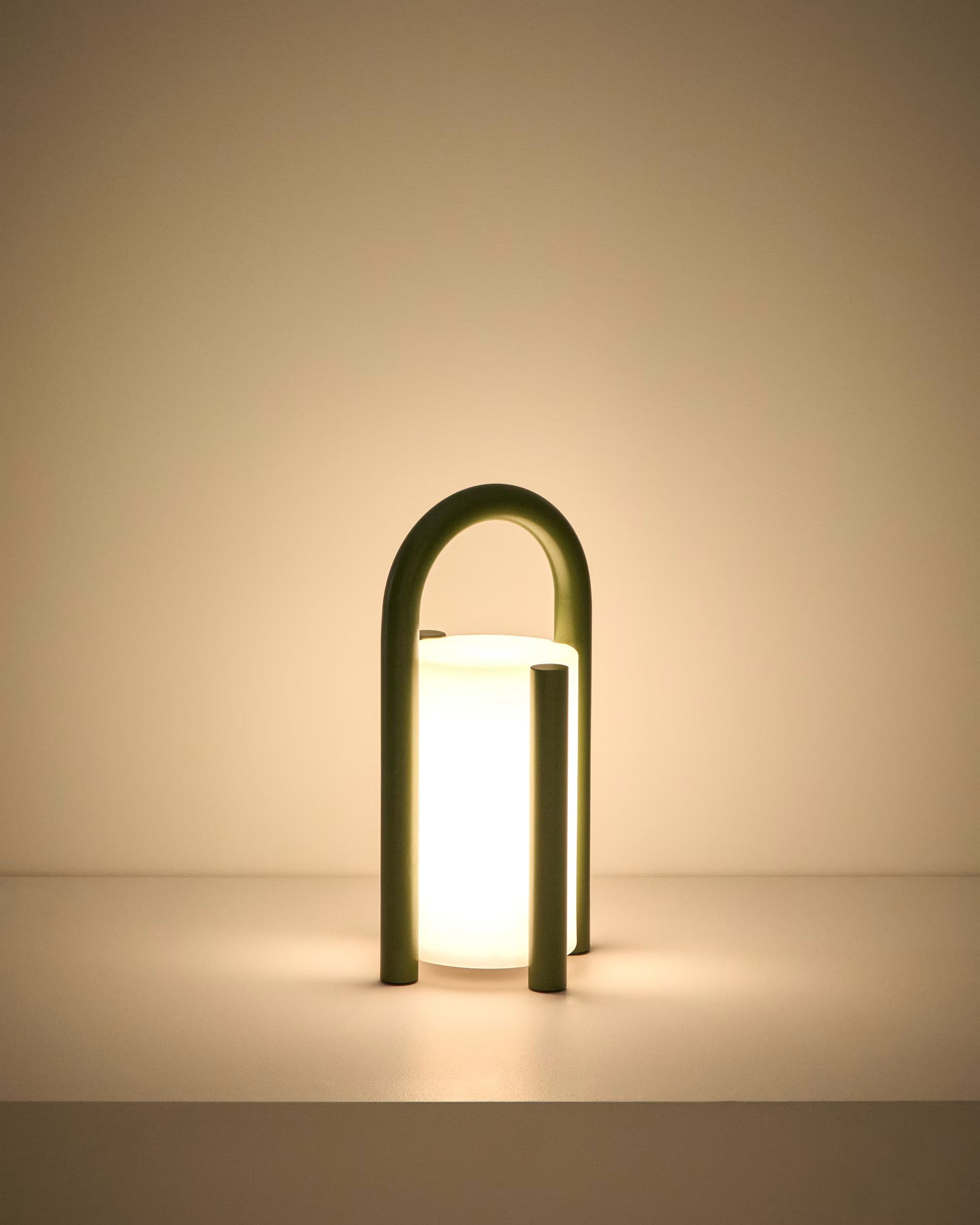 Draagbare tuinlamp LEROS groen