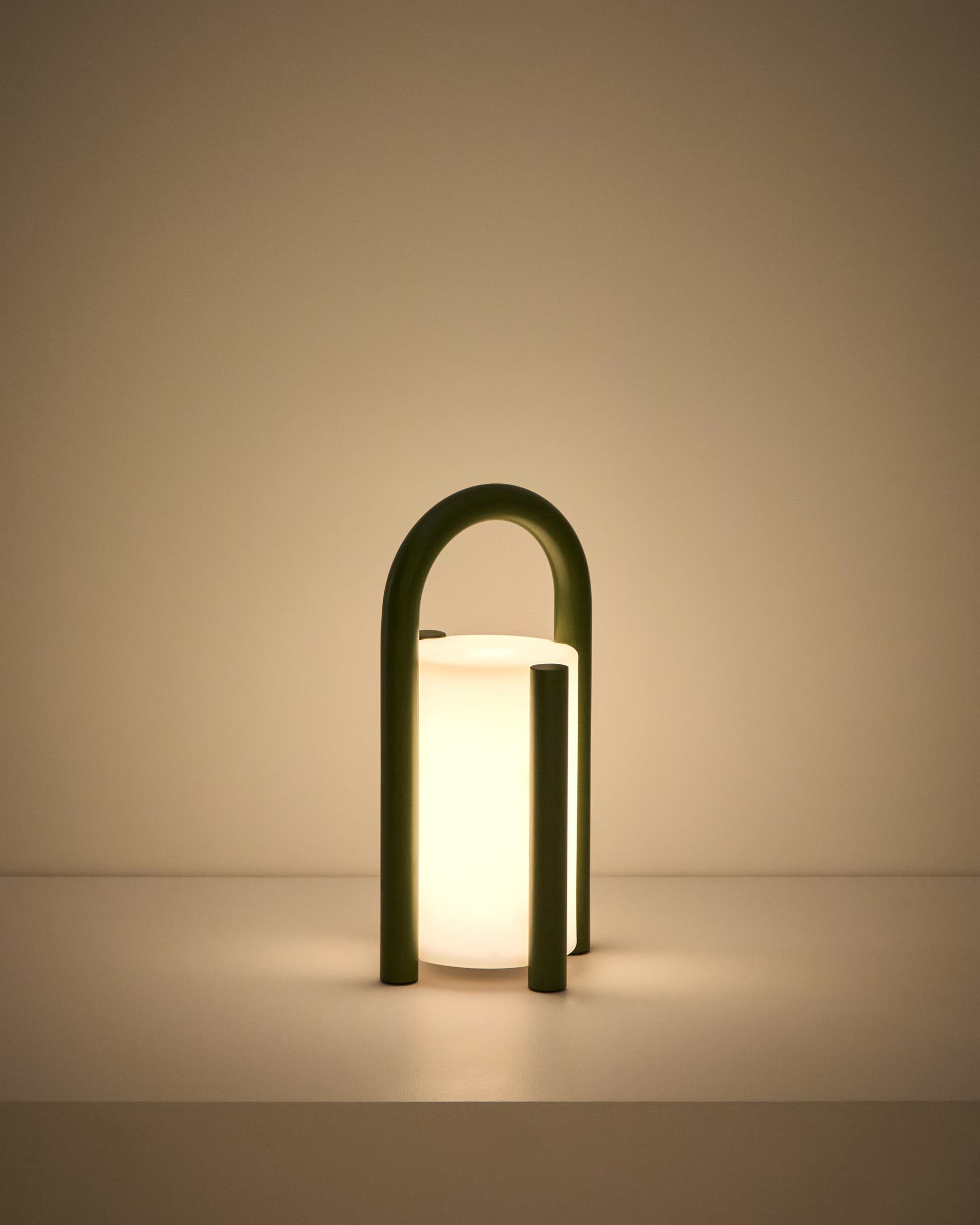 Draagbare tuinlamp LEROS groen