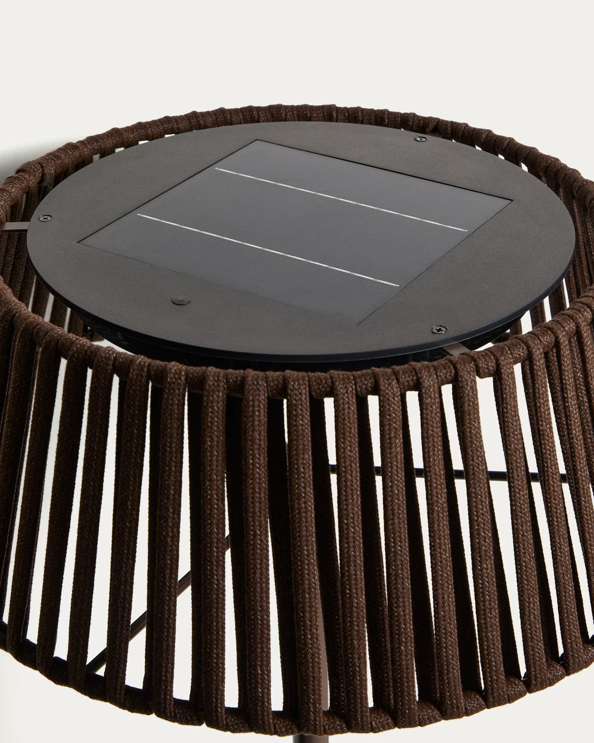 Lampa ogrodowa podłogowa solarna ALDET brązowy – Kave Home