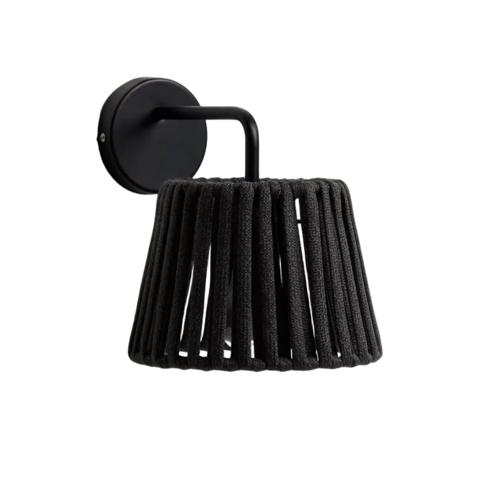Lampa ogrodowa ścienna solarna ALDET czarny – Kave Home
