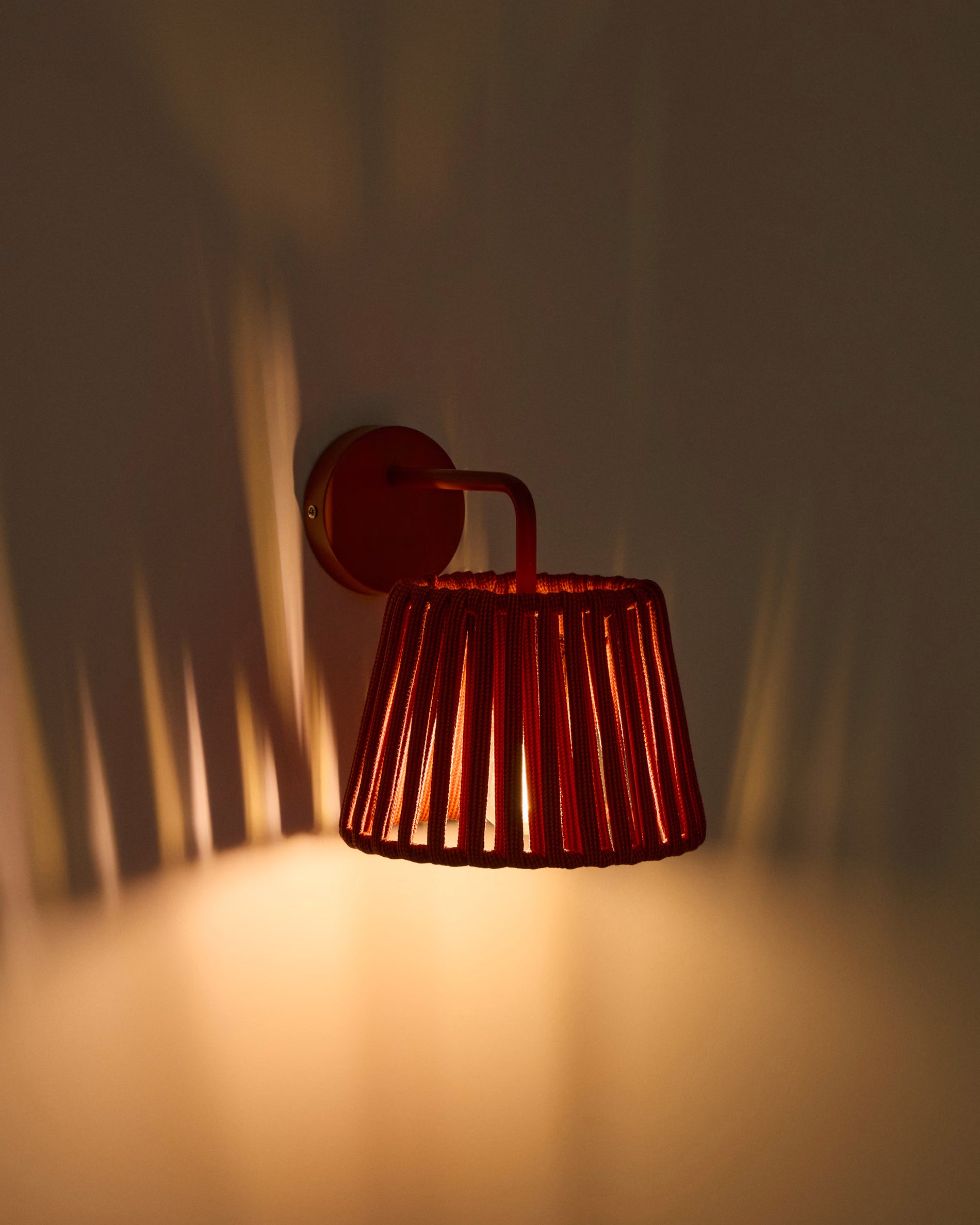 Solar Wall Garden Lamp ALDET Terracotta