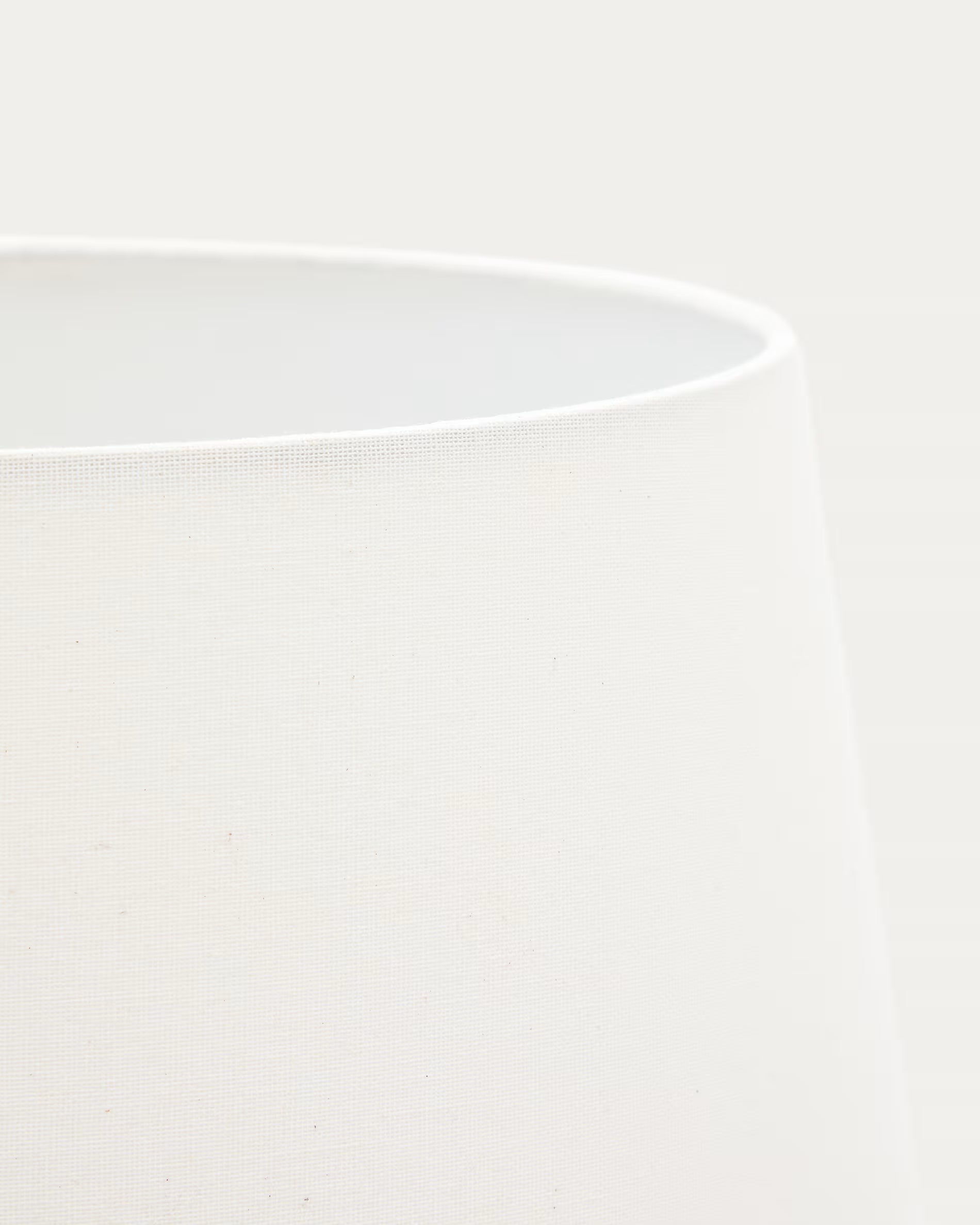 Stehlampe MARGA dunkles Gummiholz mit weißem Schirm