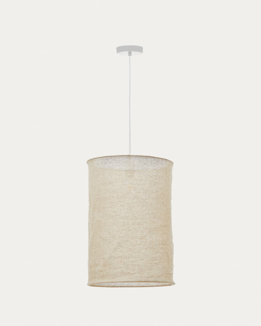 Hanglamp Abażur MARIELA beige linnen