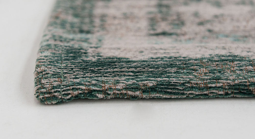 Grünes und beige Austern Teppich