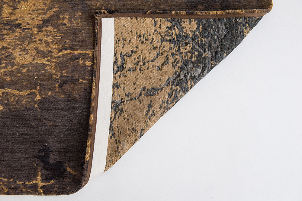 Vloerkleed CRACKS DEEP MINE bruin