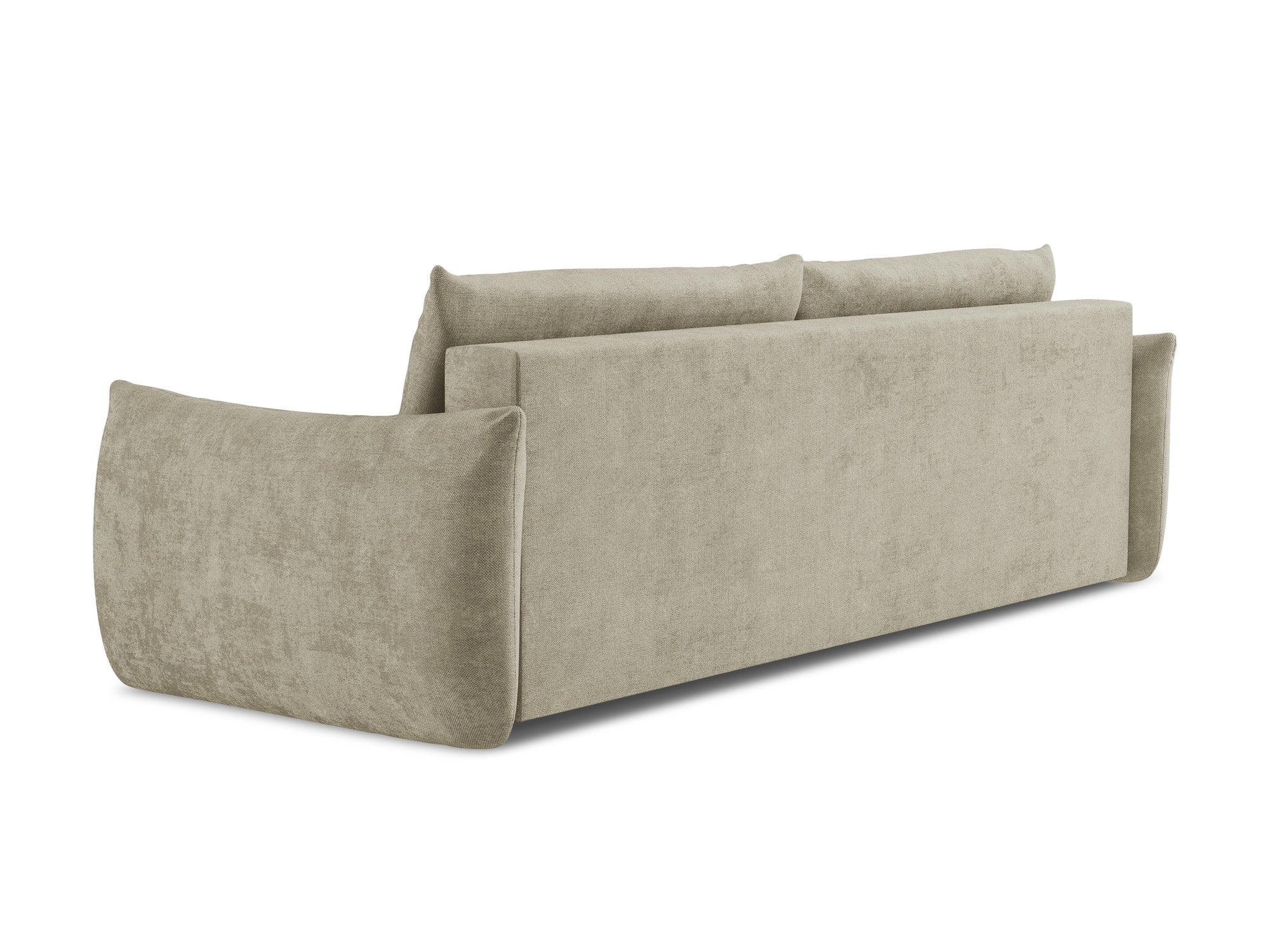 Sofa 3-zits met slaapfunctie LEILA beige chenille