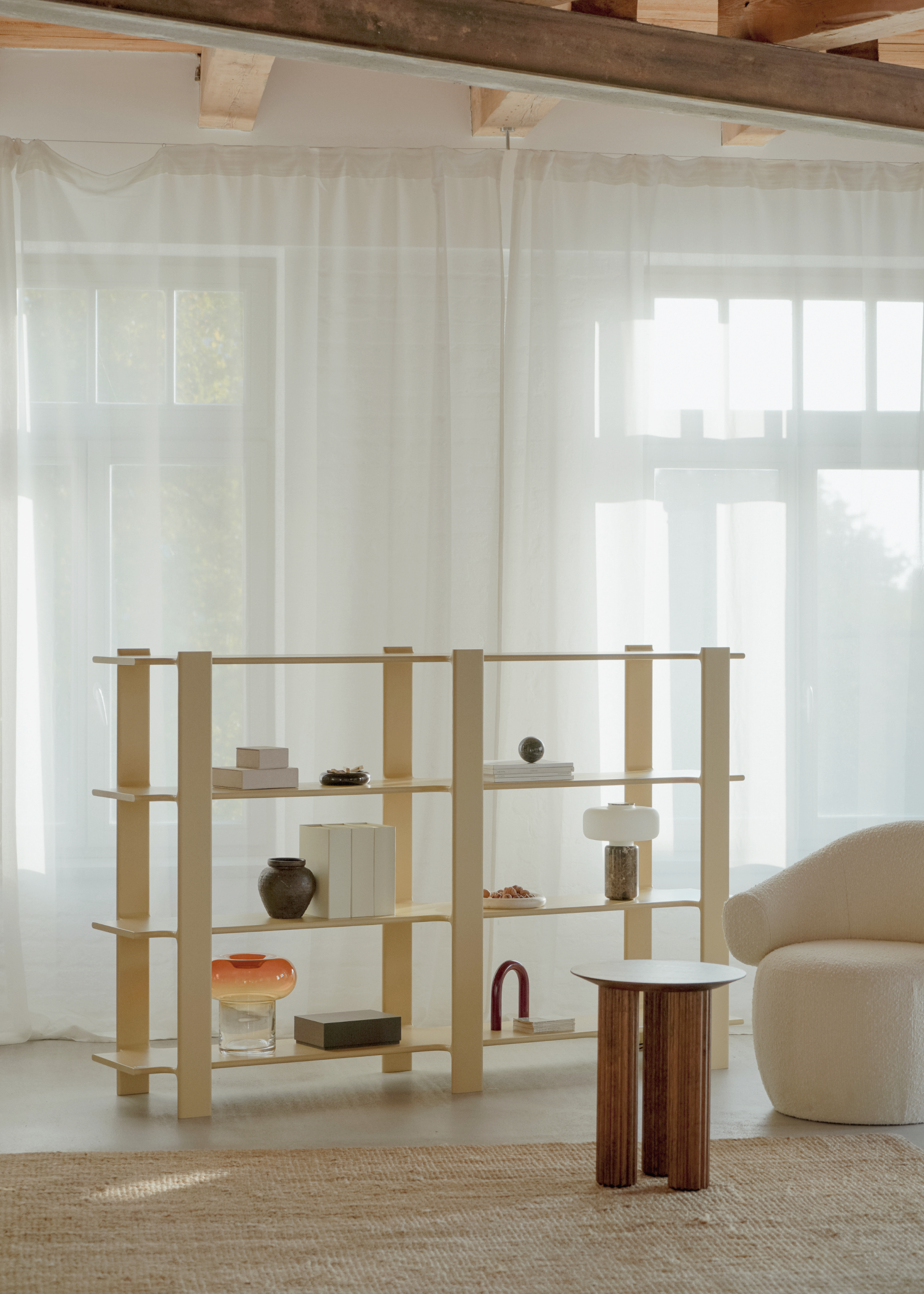 Regal LIGO DUO olivgrünes Eichenholz