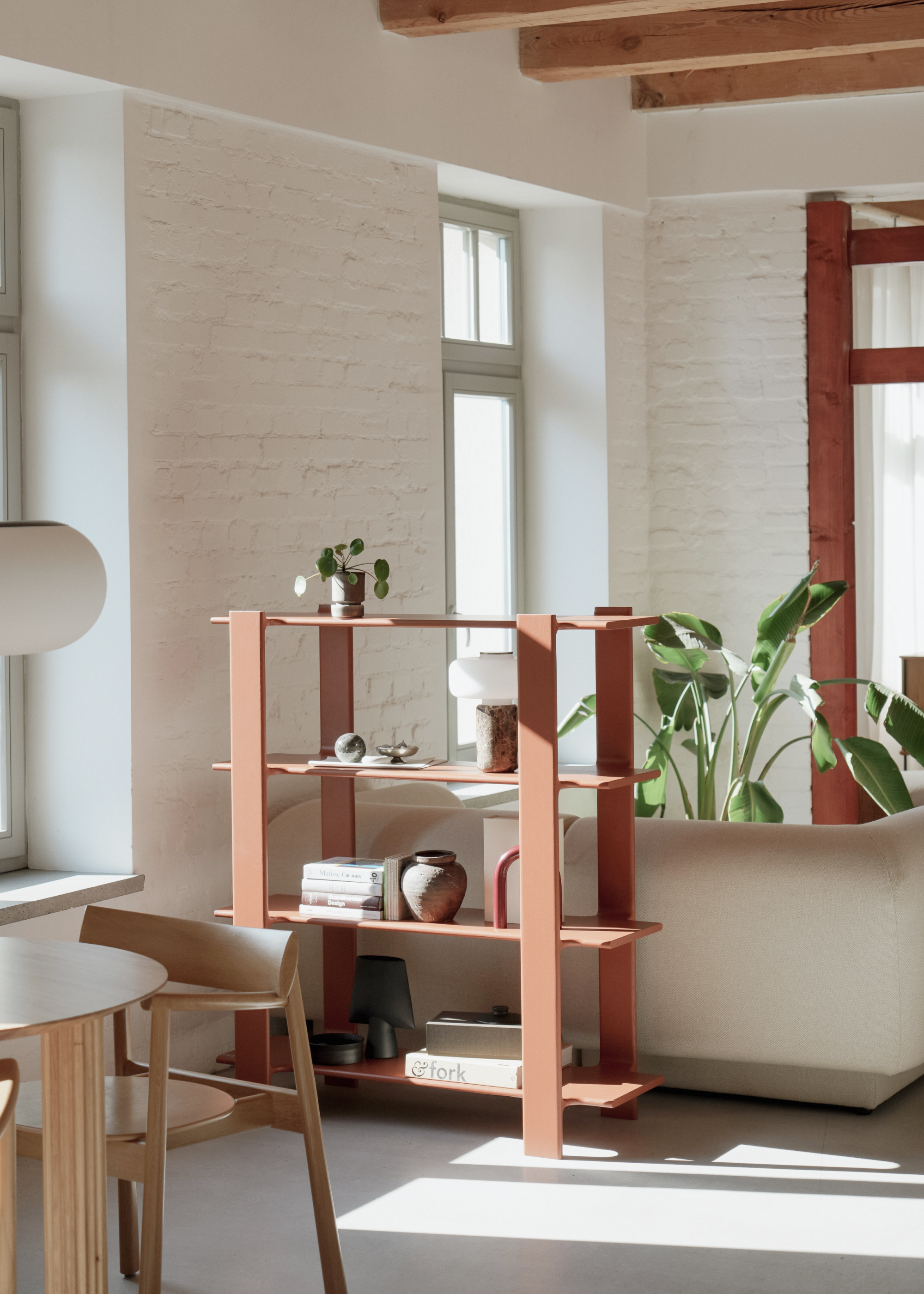 Boekenkast LIGO olijfhout eiken