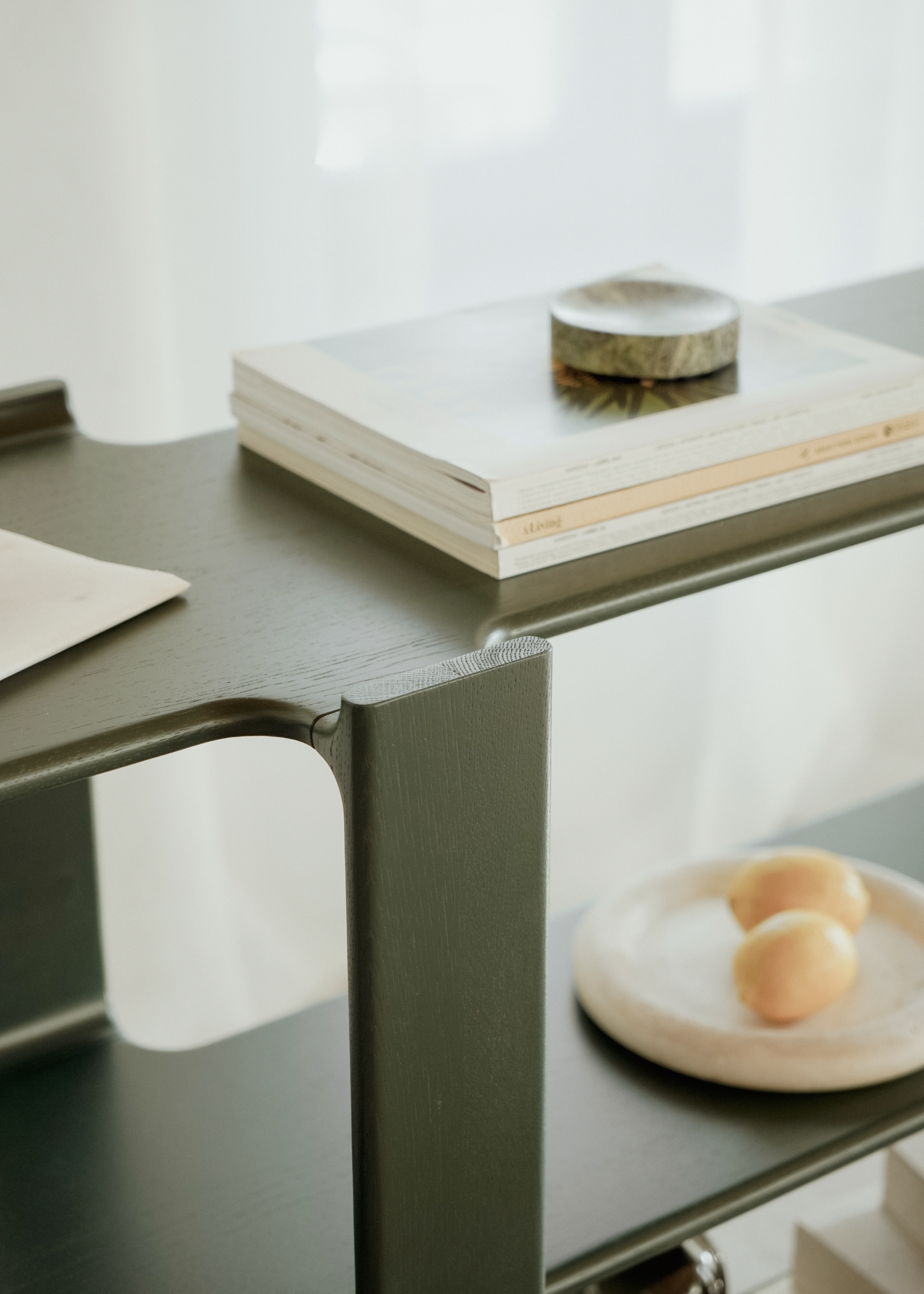 Boekenkast LIGO DUO donker eikenhout