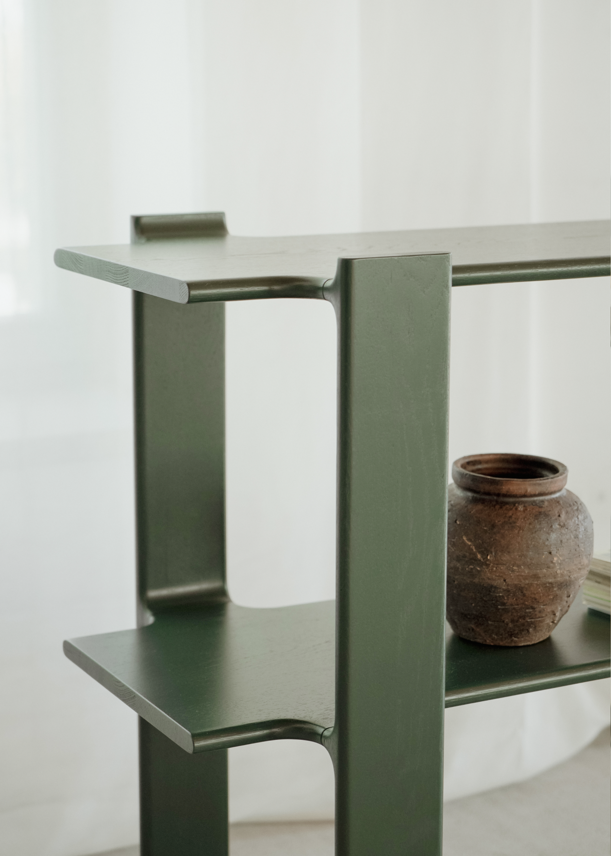 Boekenkast LIGO DUO zwart eikenhout