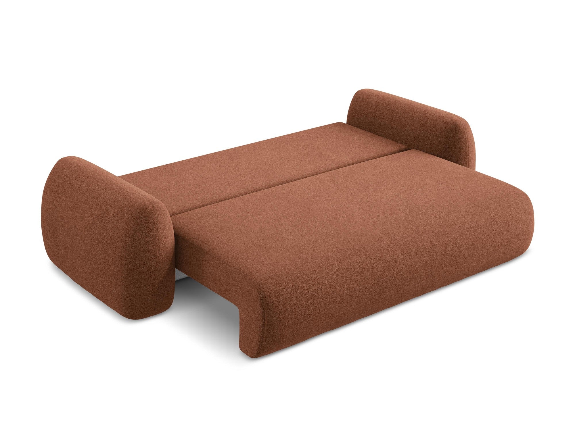 Sofa 3-zits met slaapfunctie LOHI terracotta boucle
