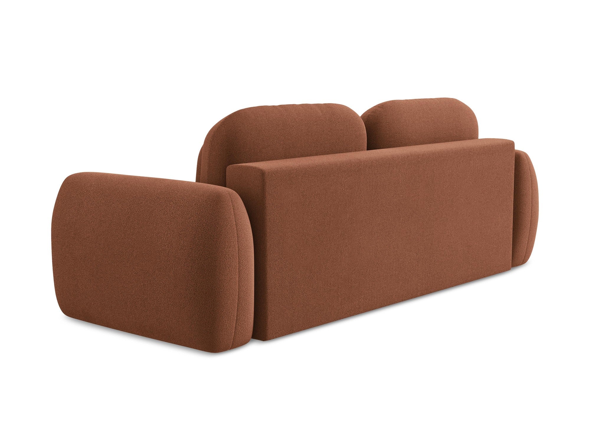 Sofa 3-zits met slaapfunctie LOHI terracotta boucle