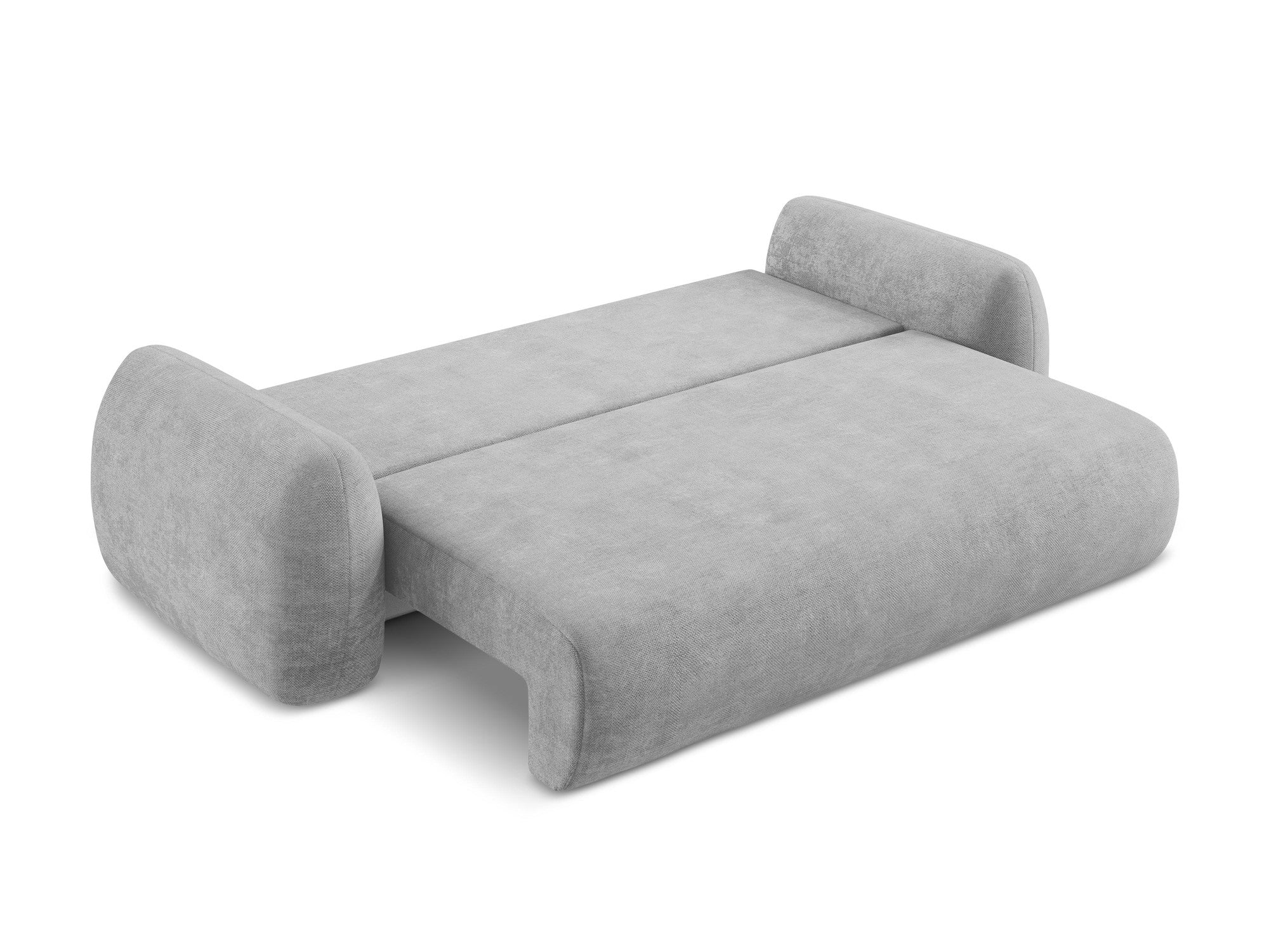 3-Seater Sofa with Sleeping Function LOHI Light Gray Chenille