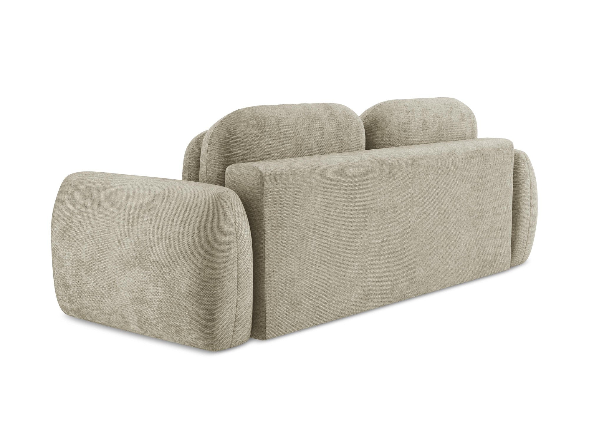 3-Seater Sofa with Sleeping Function LOHI Beige Chenille