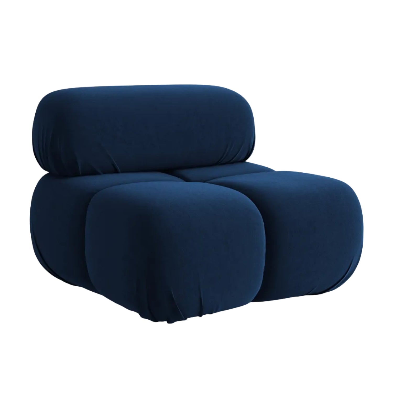 Fauteuil / modulaire fluwelen LOKUA koninklijk blauw