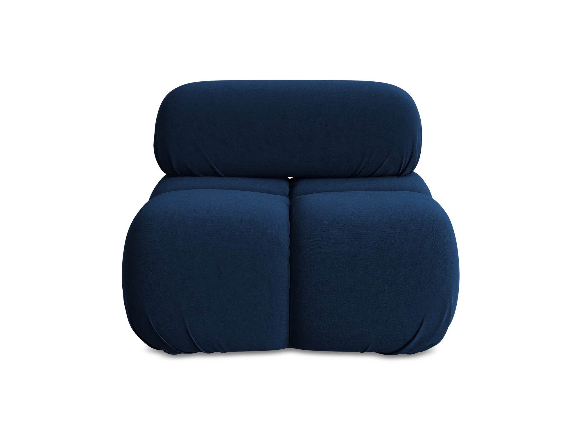 Fauteuil / modulaire fluwelen LOKUA koninklijk blauw