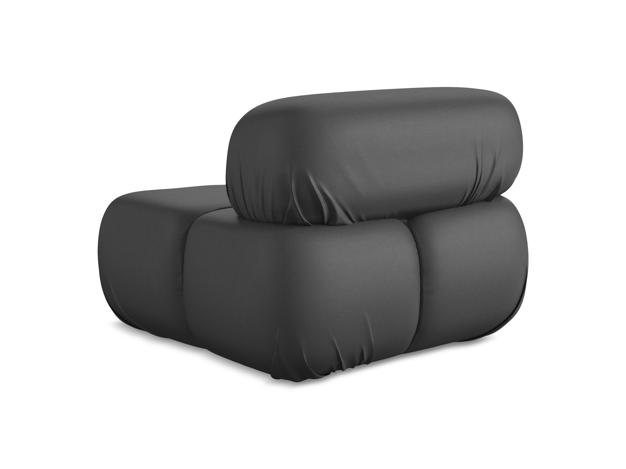 Fauteuil / module LOKUA grijs ecologisch leer