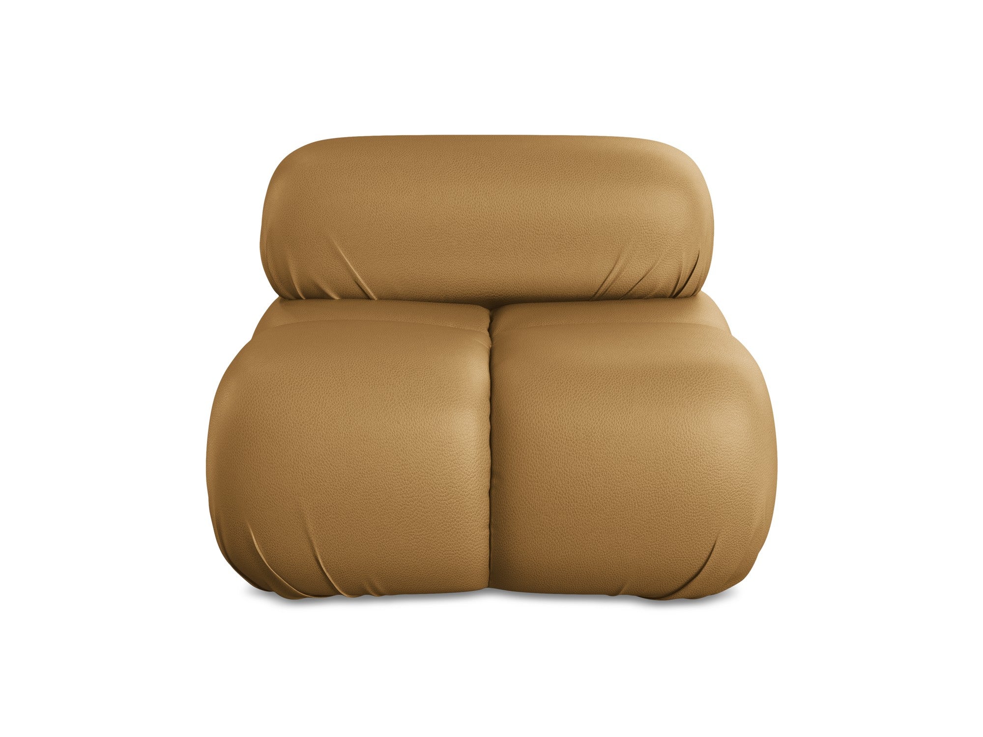 Armchair / module LOKUA caramel eco-leather