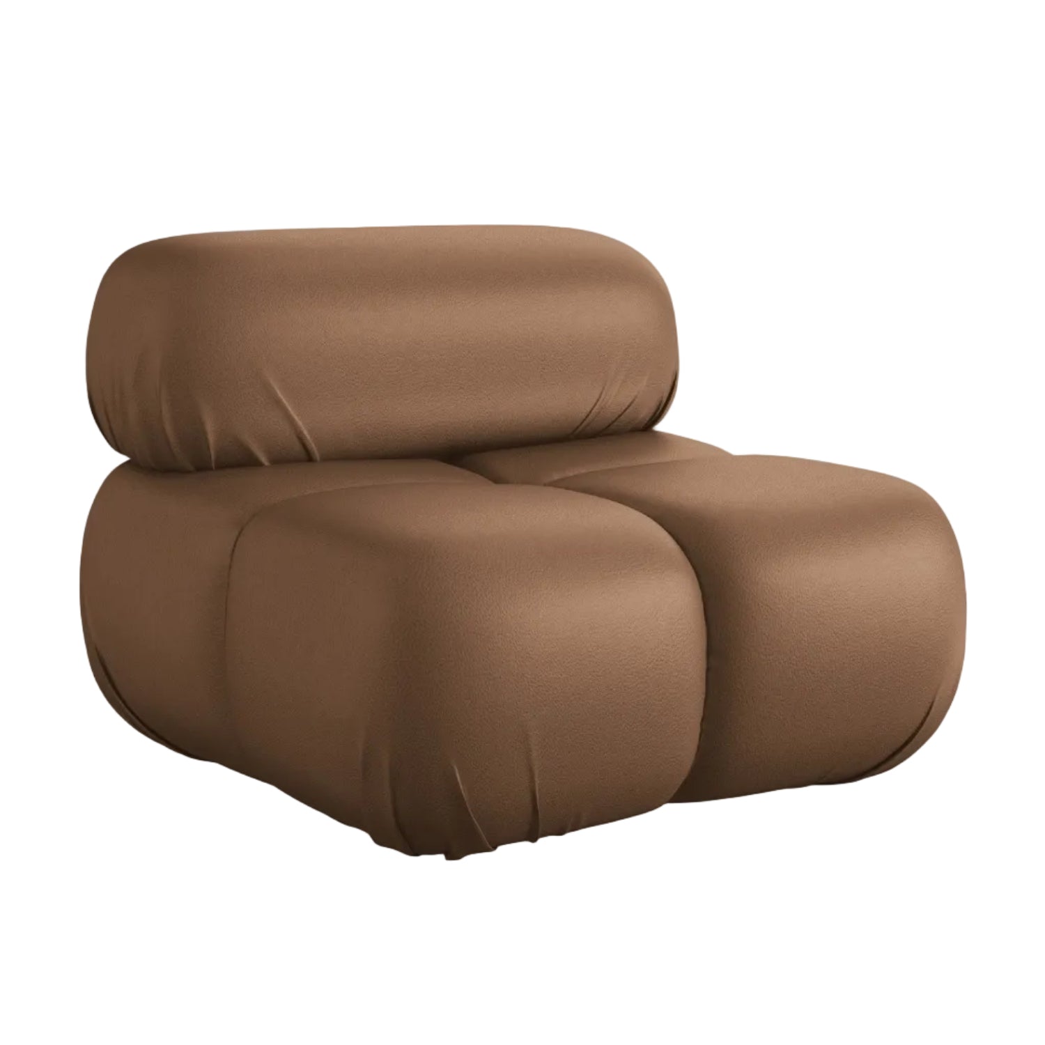 Sessel / Modul LOKUA schokoladenbraunes Kunstleder