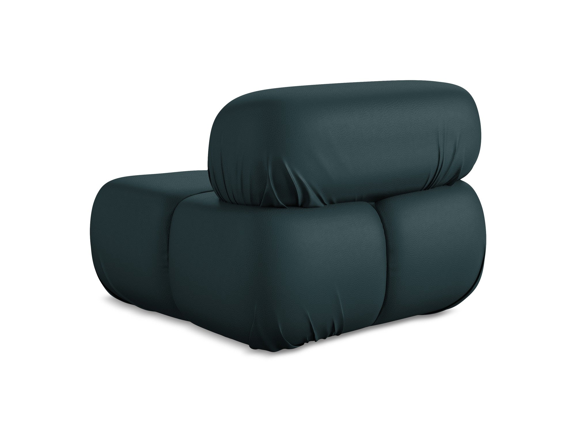 Armchair / module LOKUA sea green eco-leather