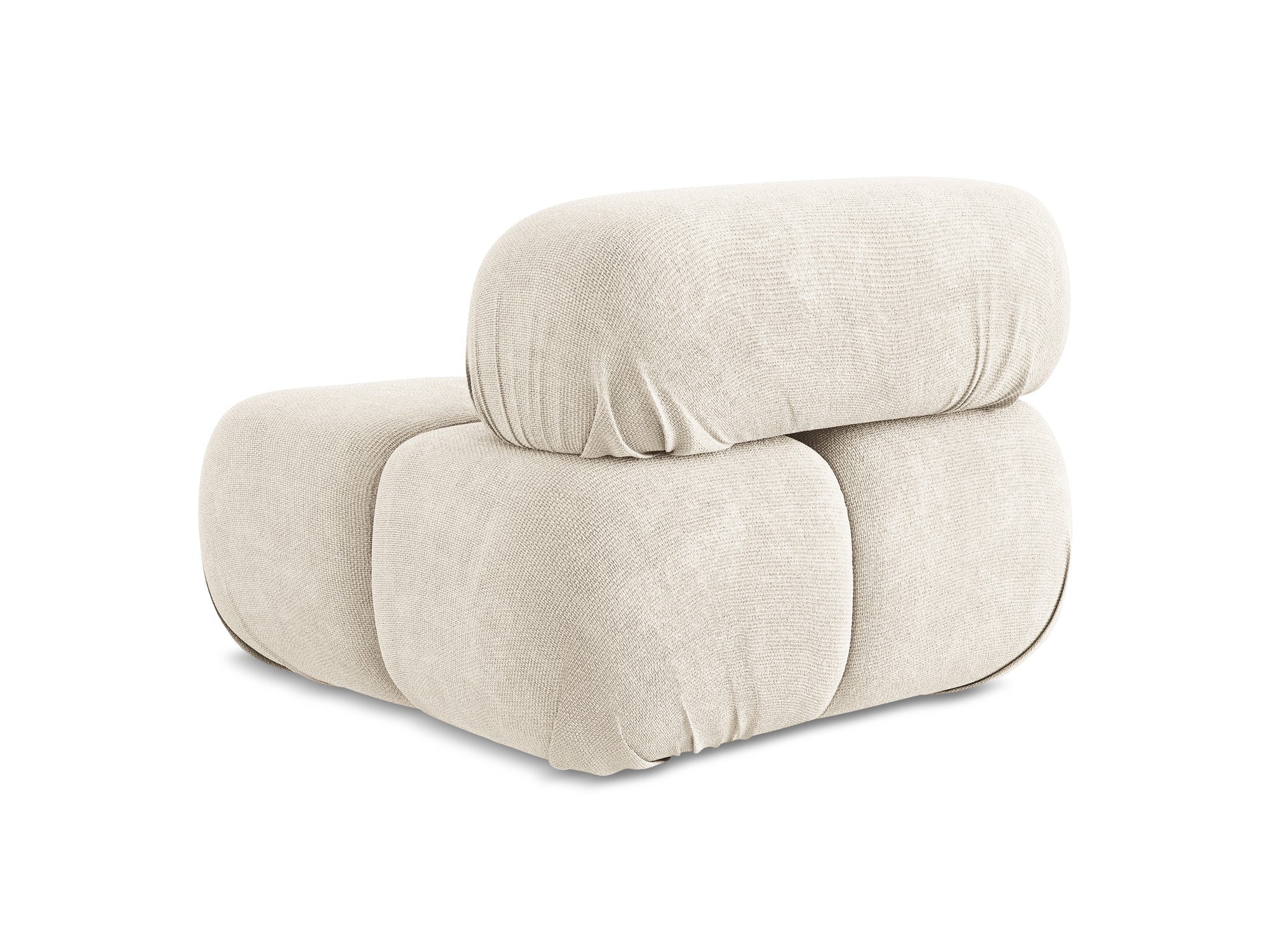 Fauteuil / module LOKUA lichtbeige chenille