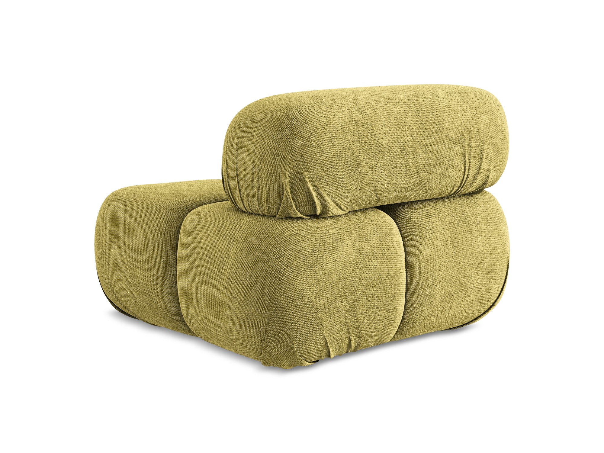 Armchair / module LOKUA lime chenille