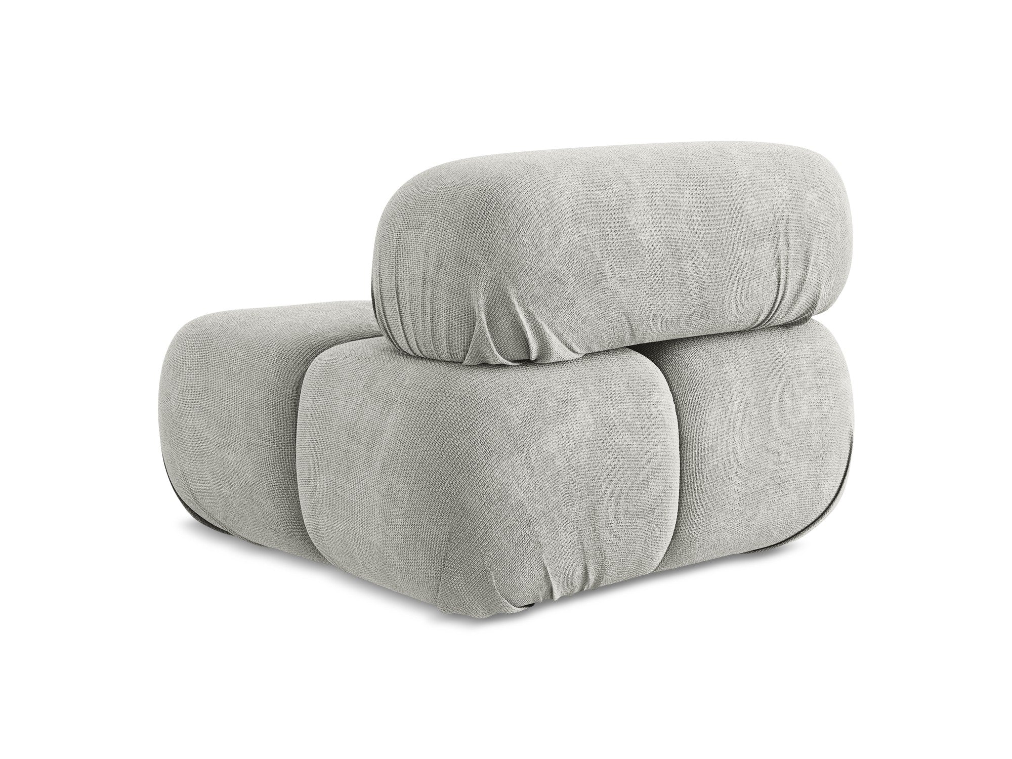 Armchair / module LOKUA light gray chenille