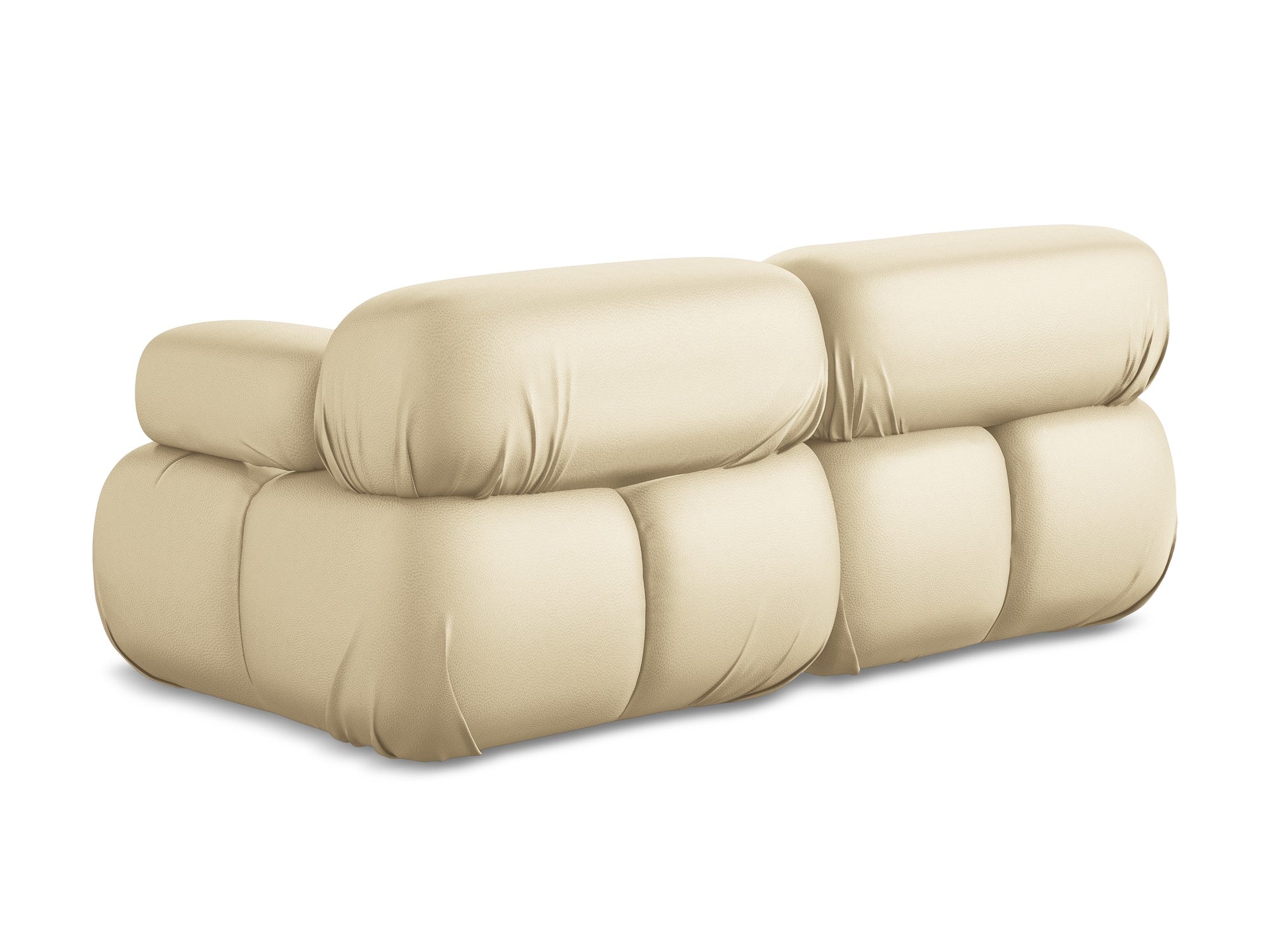 Modular 2-Seater Sofa LOKUA Beige Eco-Leather