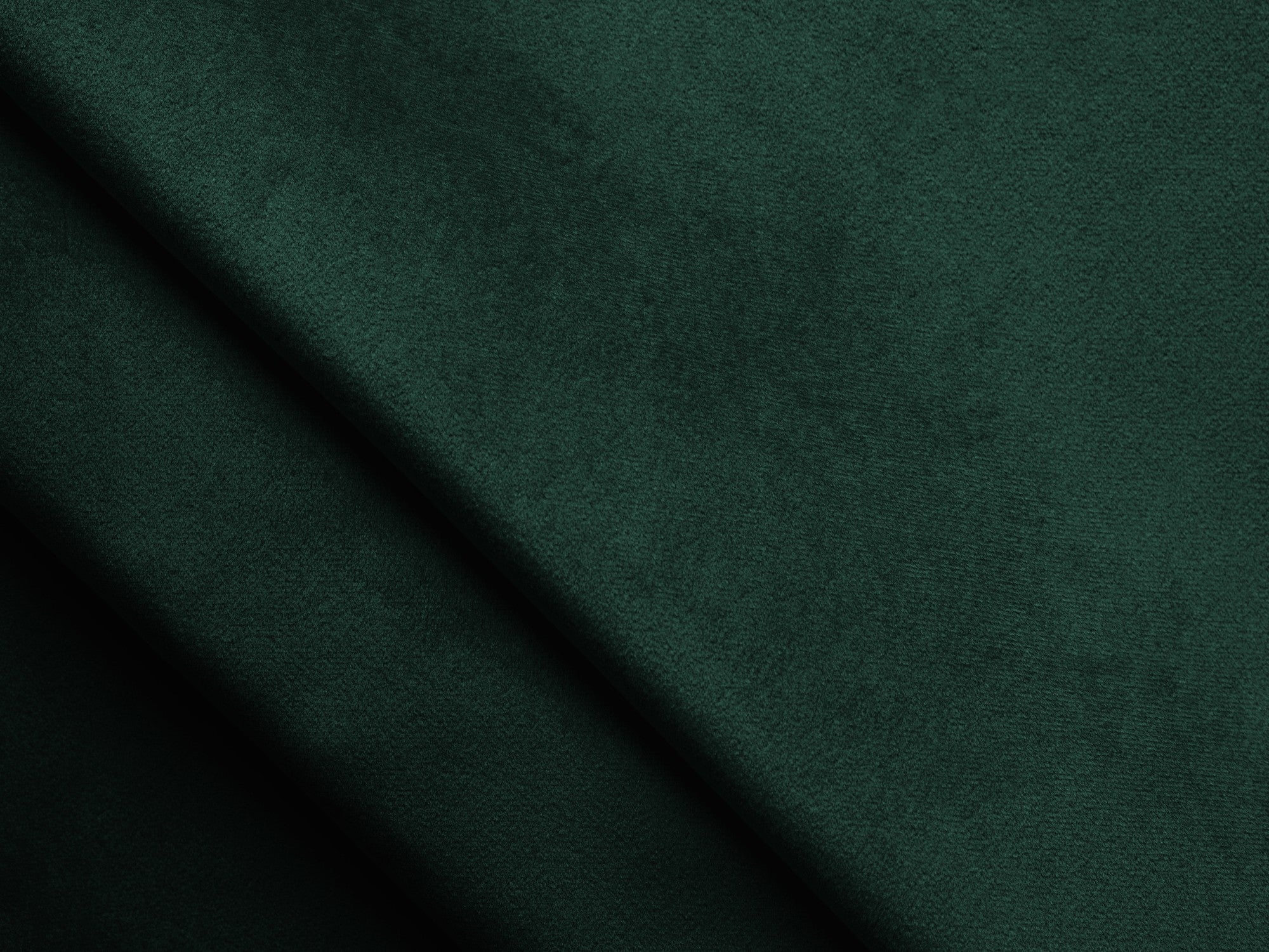 Modular Velvet Sofa for 3 People LOKUA in Bottle Green