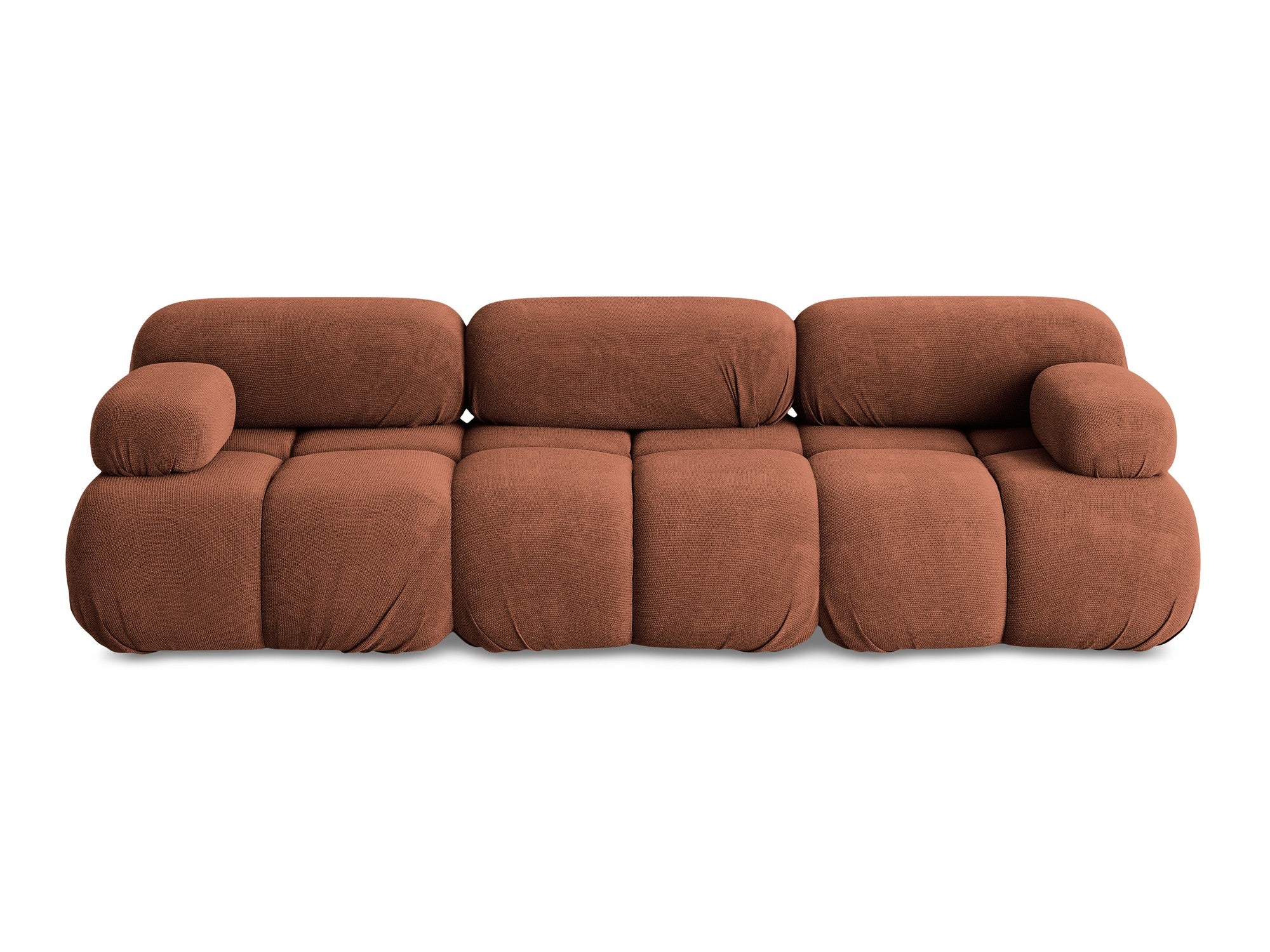 Modulares 3-Sitzer-Sofa LOKUA Terrakotta Chenille