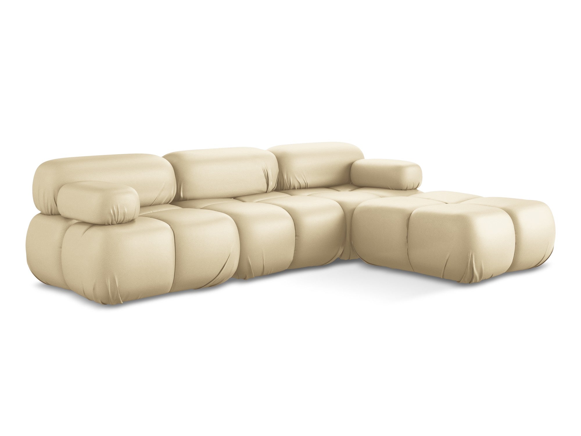 Modularer Ecksofa LOKUA beige Kunstleder