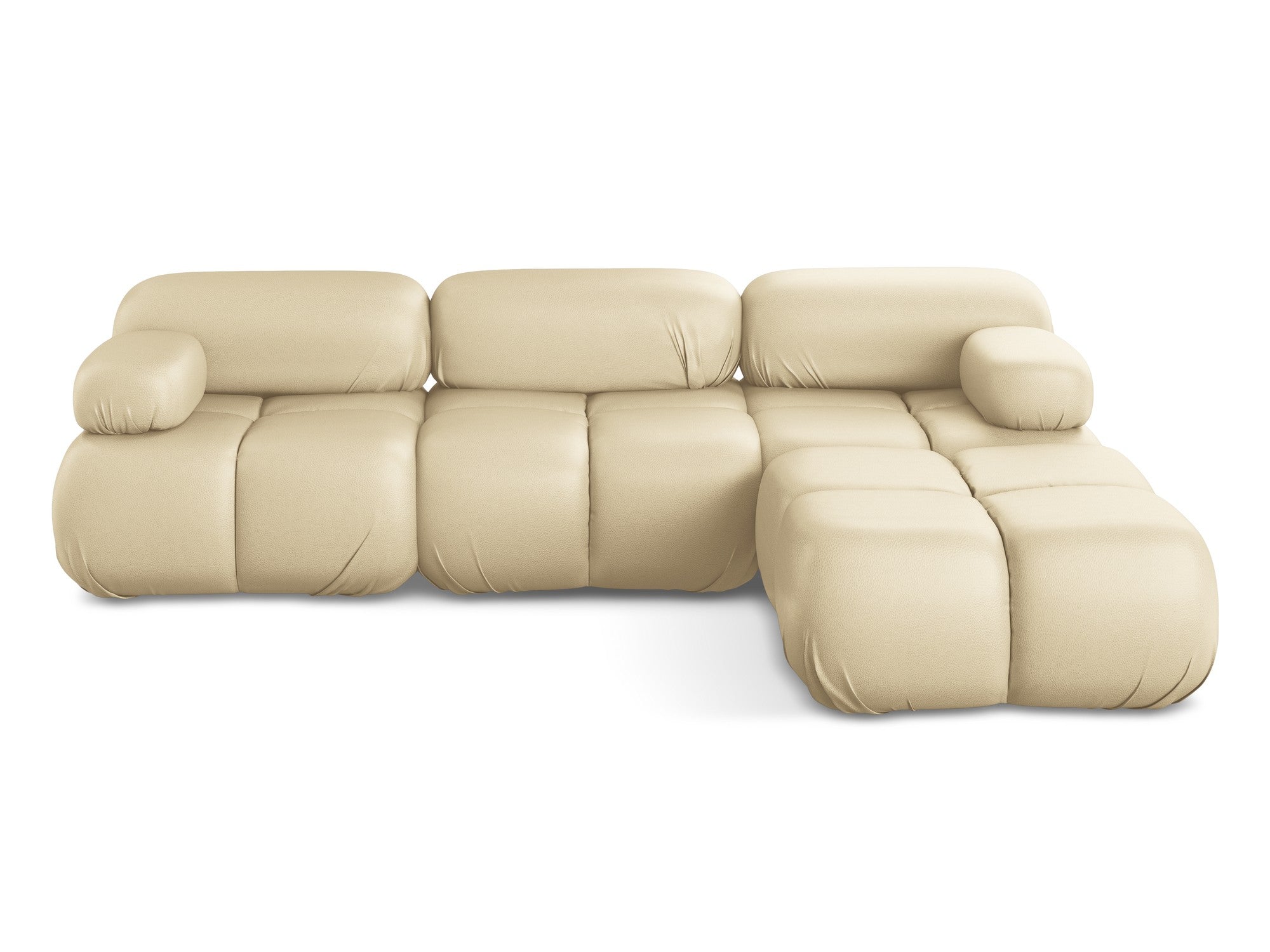 Modularer Ecksofa LOKUA beige Kunstleder