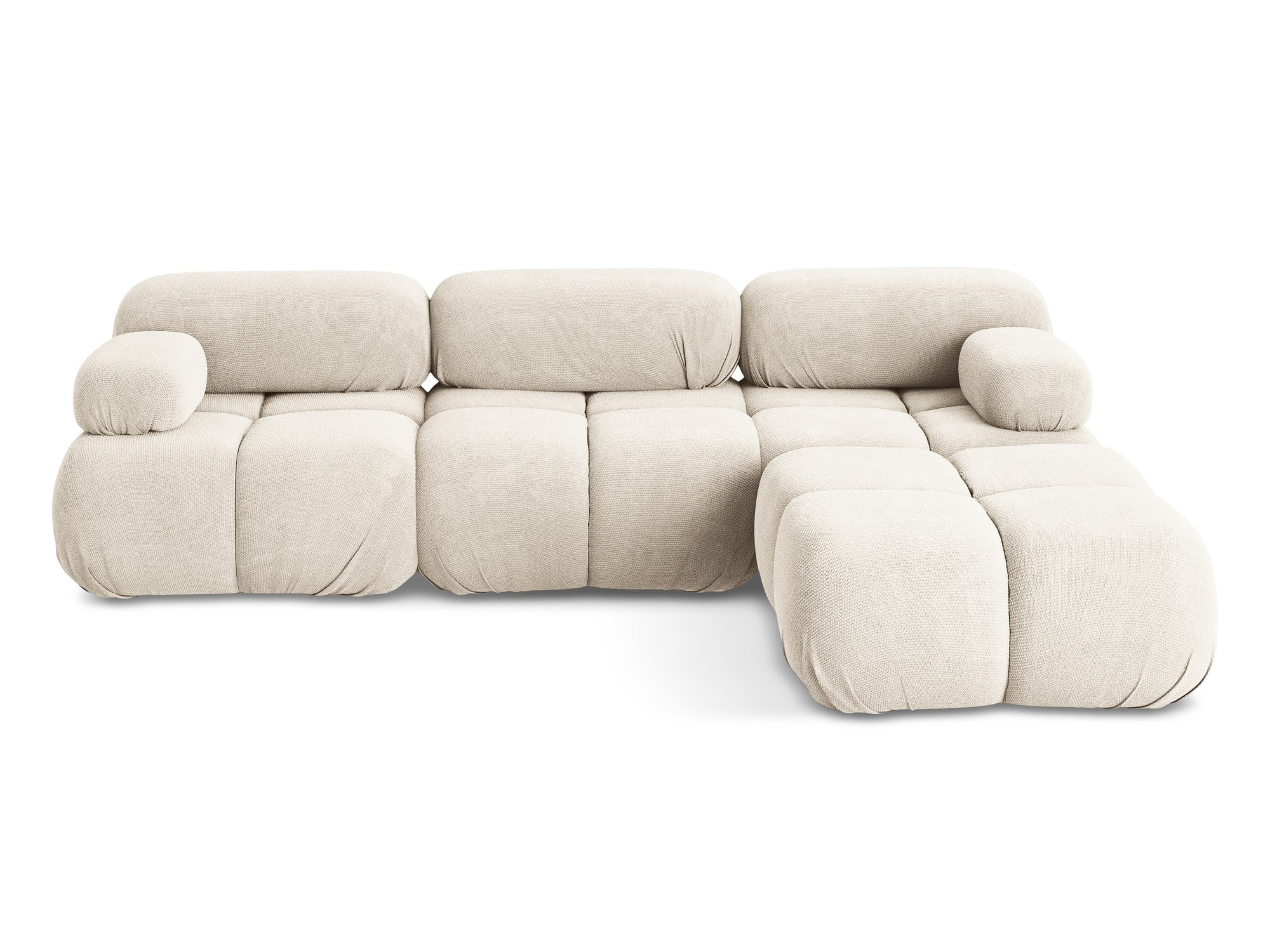 Modularer Ecksofa LOKUA in hellbeigem Chenille