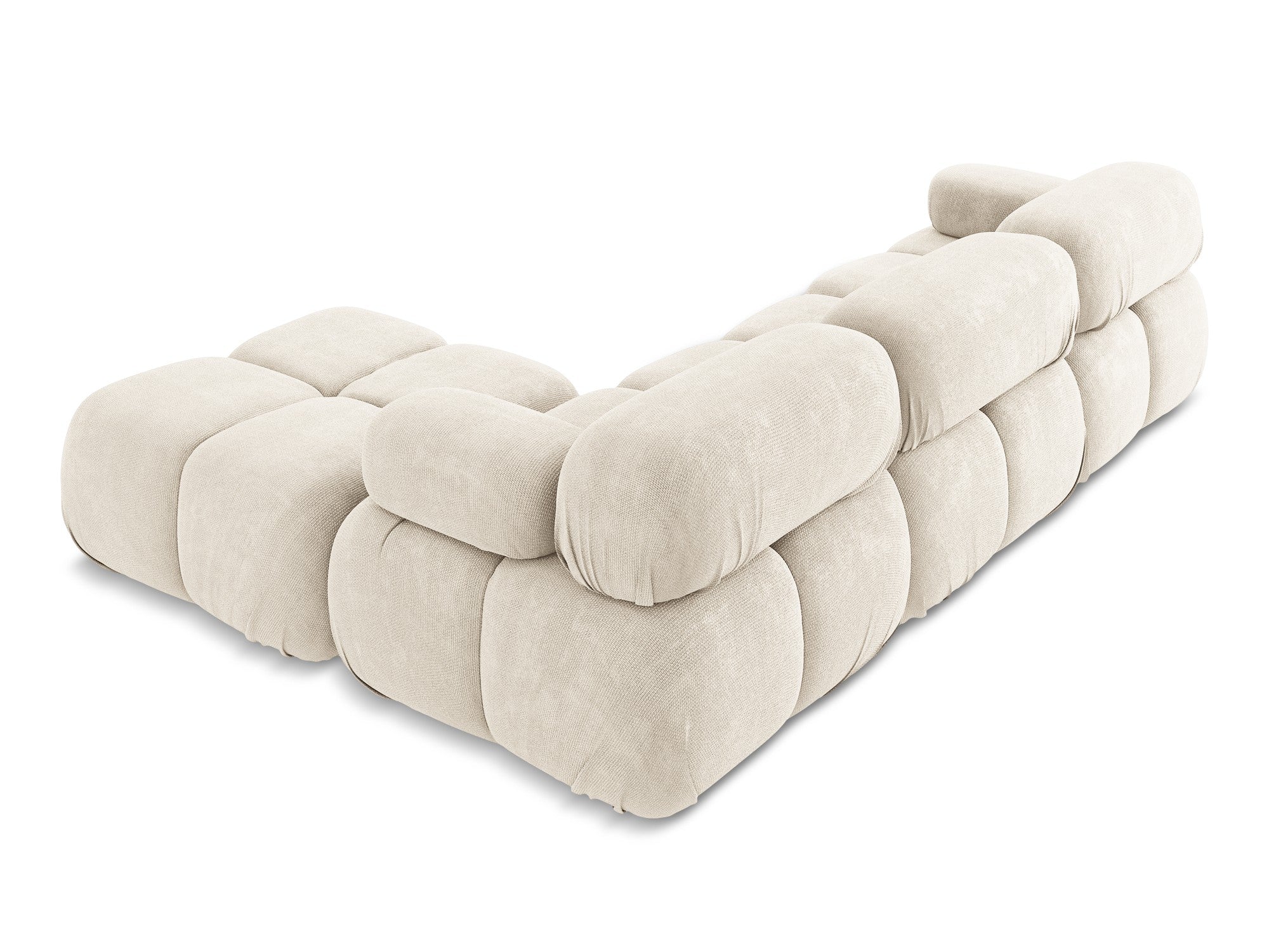 Modularer Ecksofa LOKUA in hellbeigem Chenille
