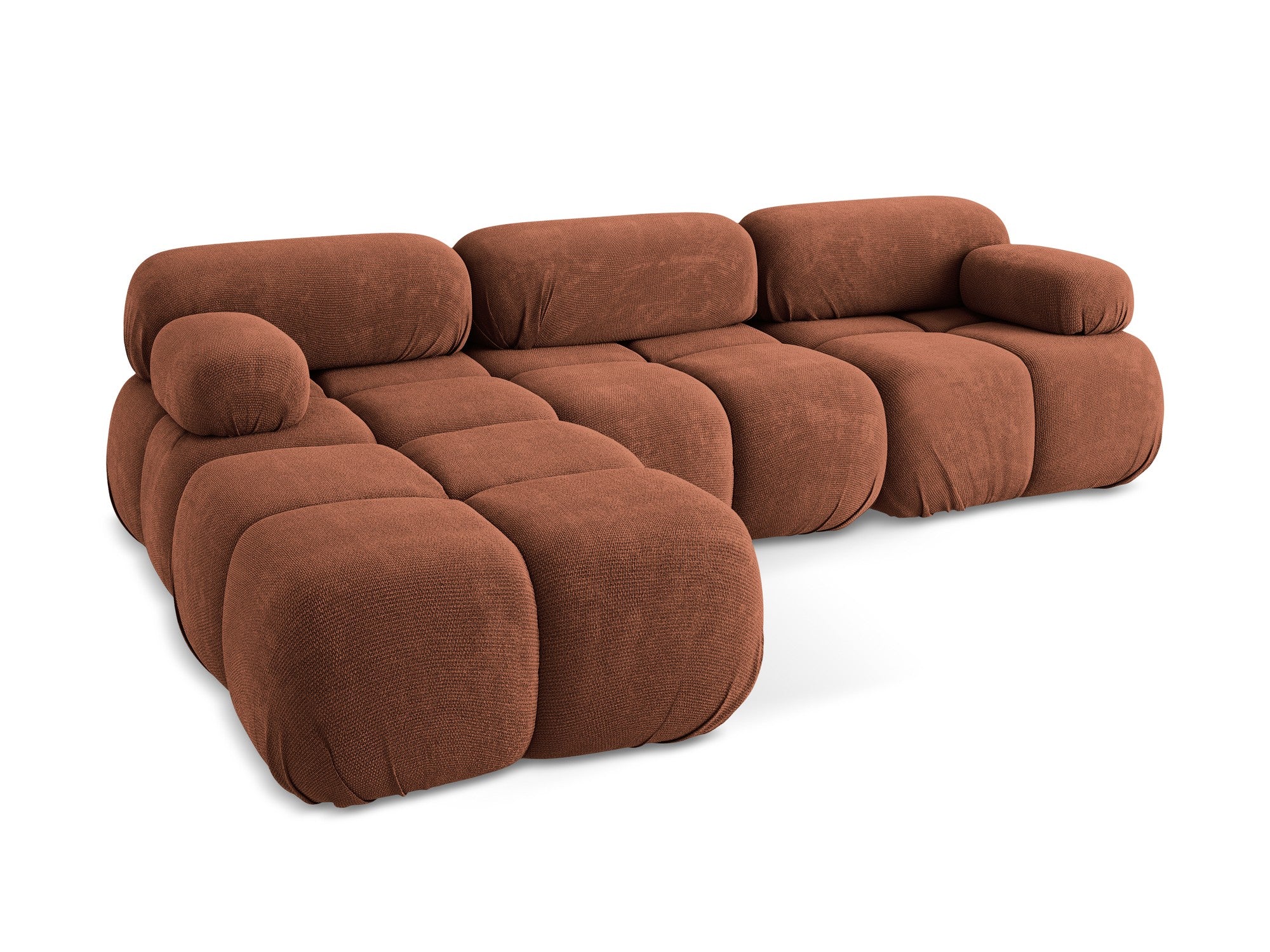 Modularer Ecksofa LOKUA Terrakotta Chenille