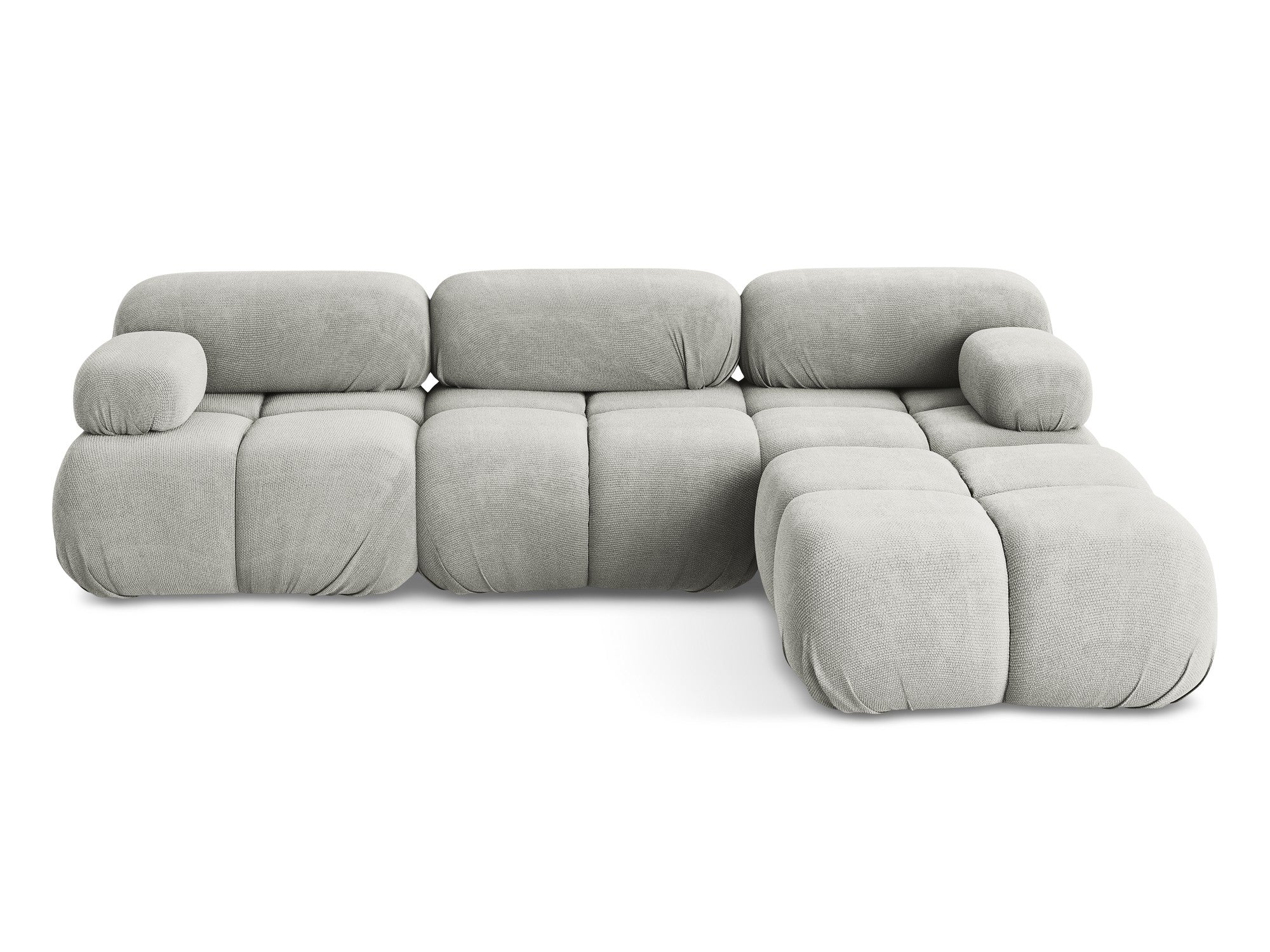 Modularer Ecksofa LOKUA hellgrau Chenille