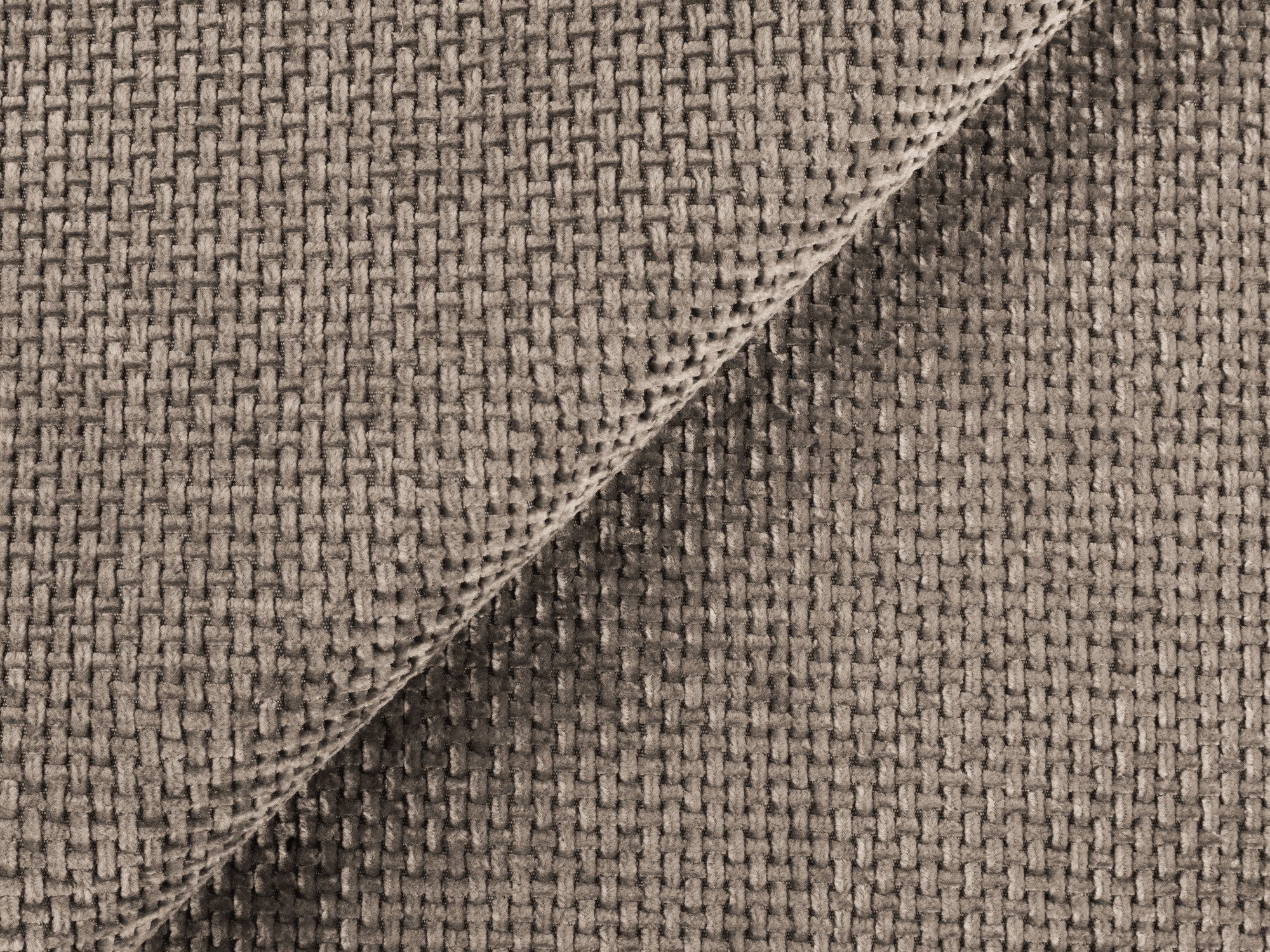 Modularer linksseitiger Ecksofa LOKUA dunkelbeige Chenille