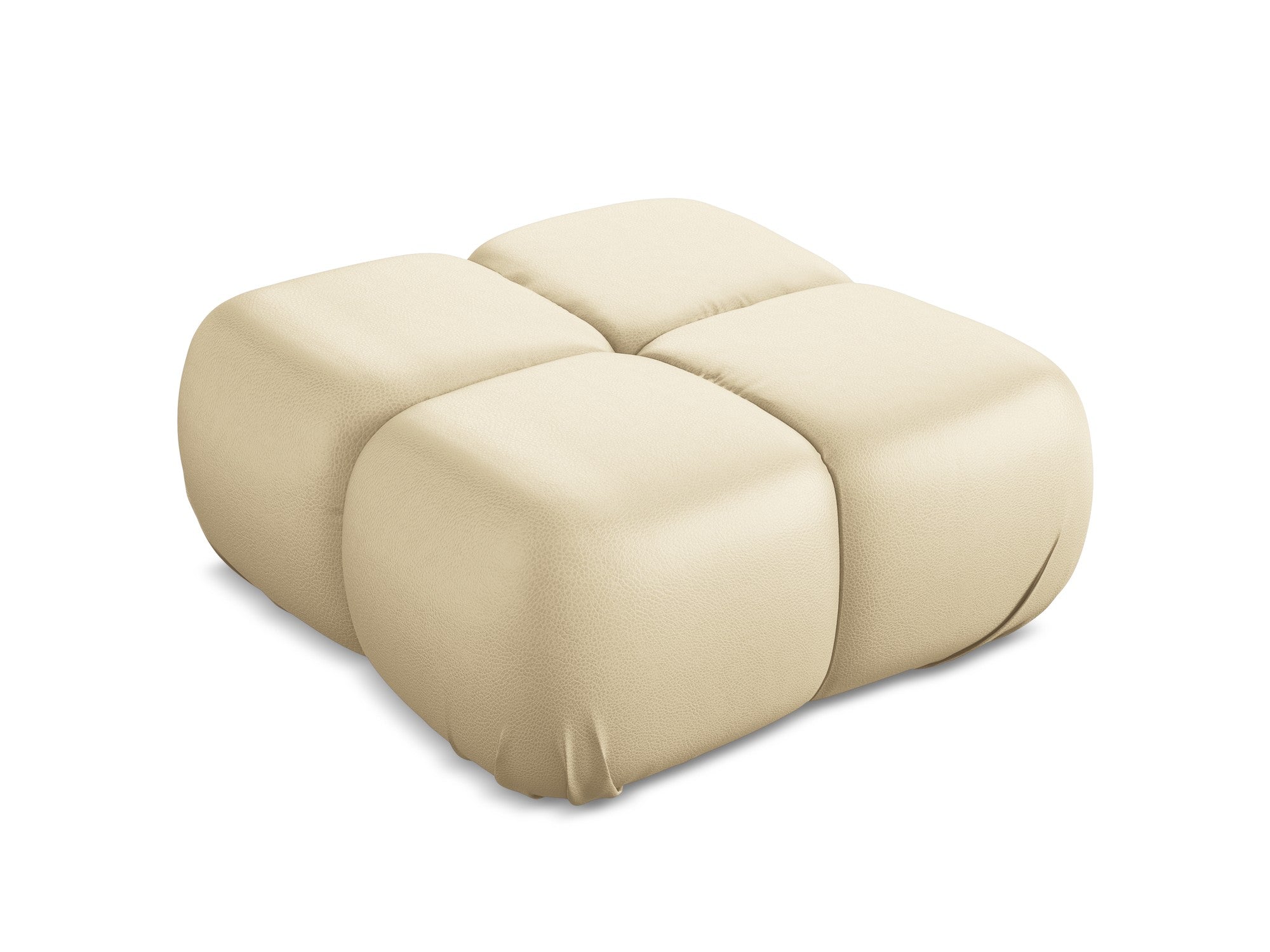 Puf / module LOKUA beige ecologische leer