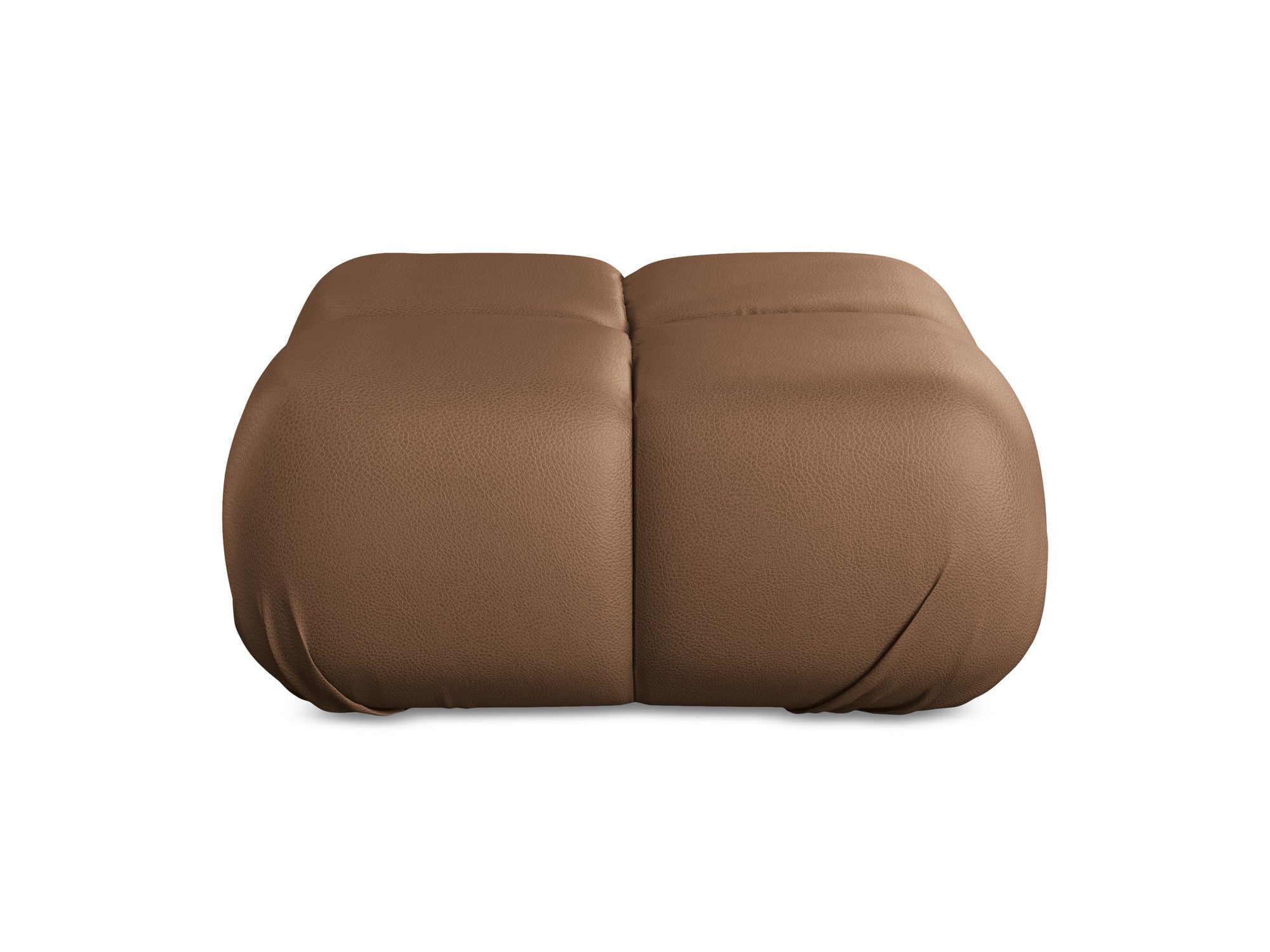 Pouf / module LOKUA chocolate eco-leather