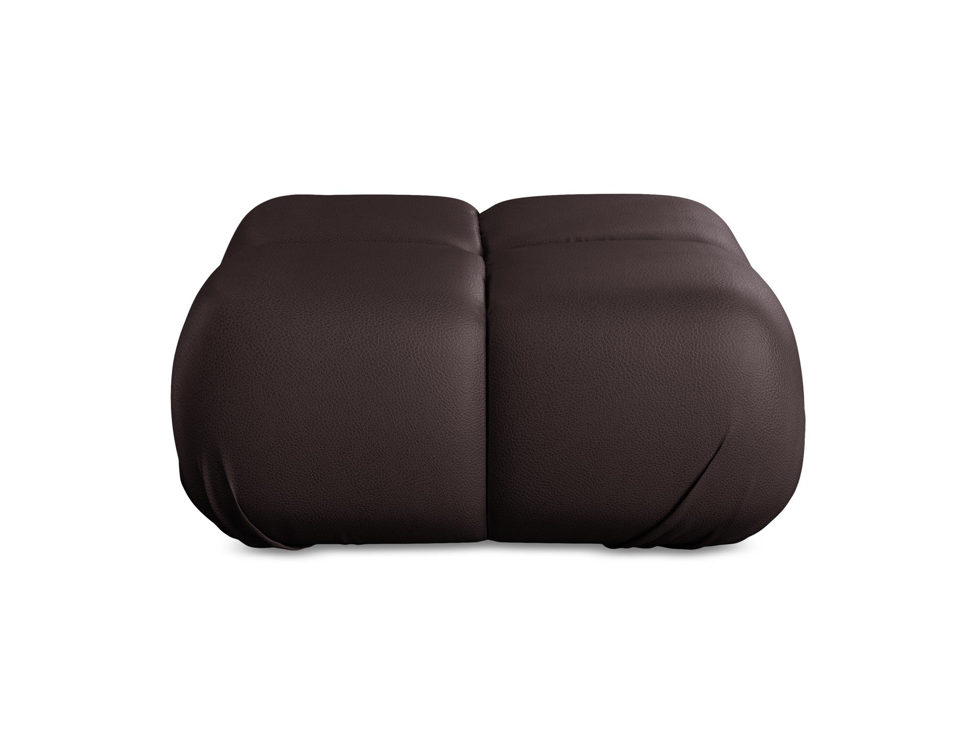 Pouf / LOKUA module plum eco-leather