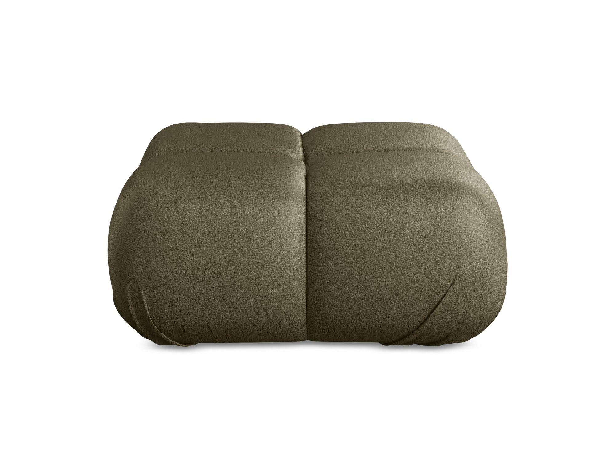 Pouf / module LOKUA olive ecological leather