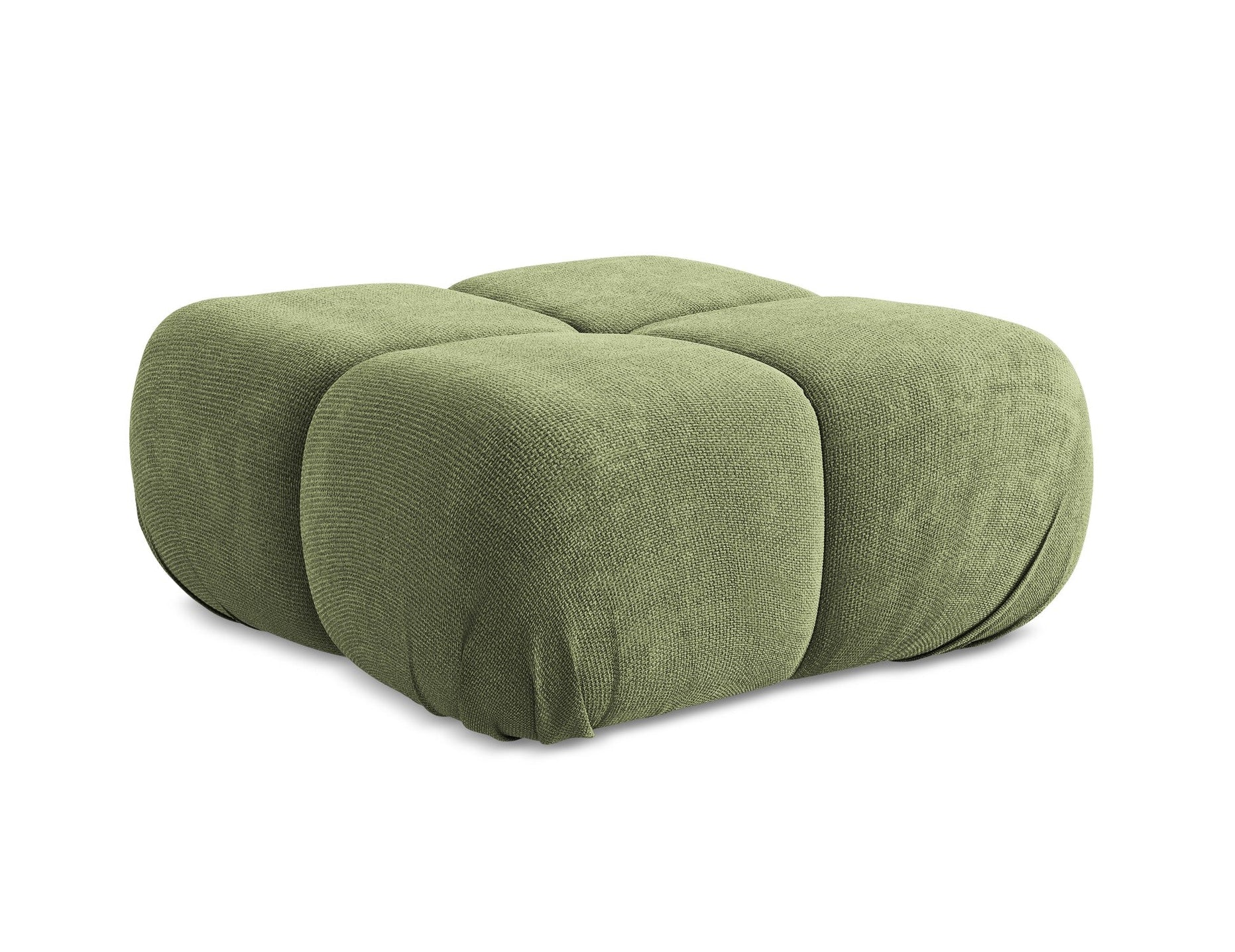 Pouf / Module LOKUA green chenille