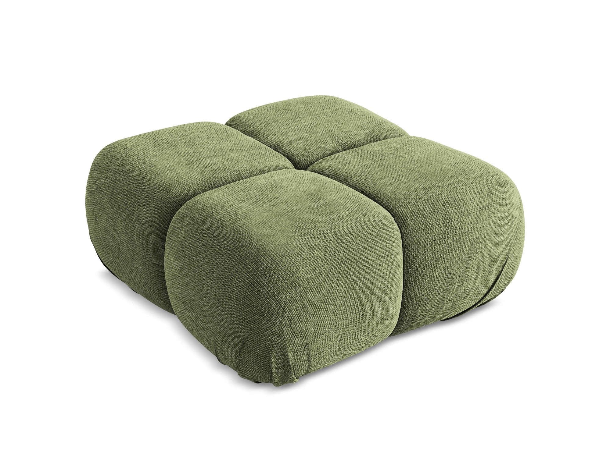Pouf / Module LOKUA green chenille