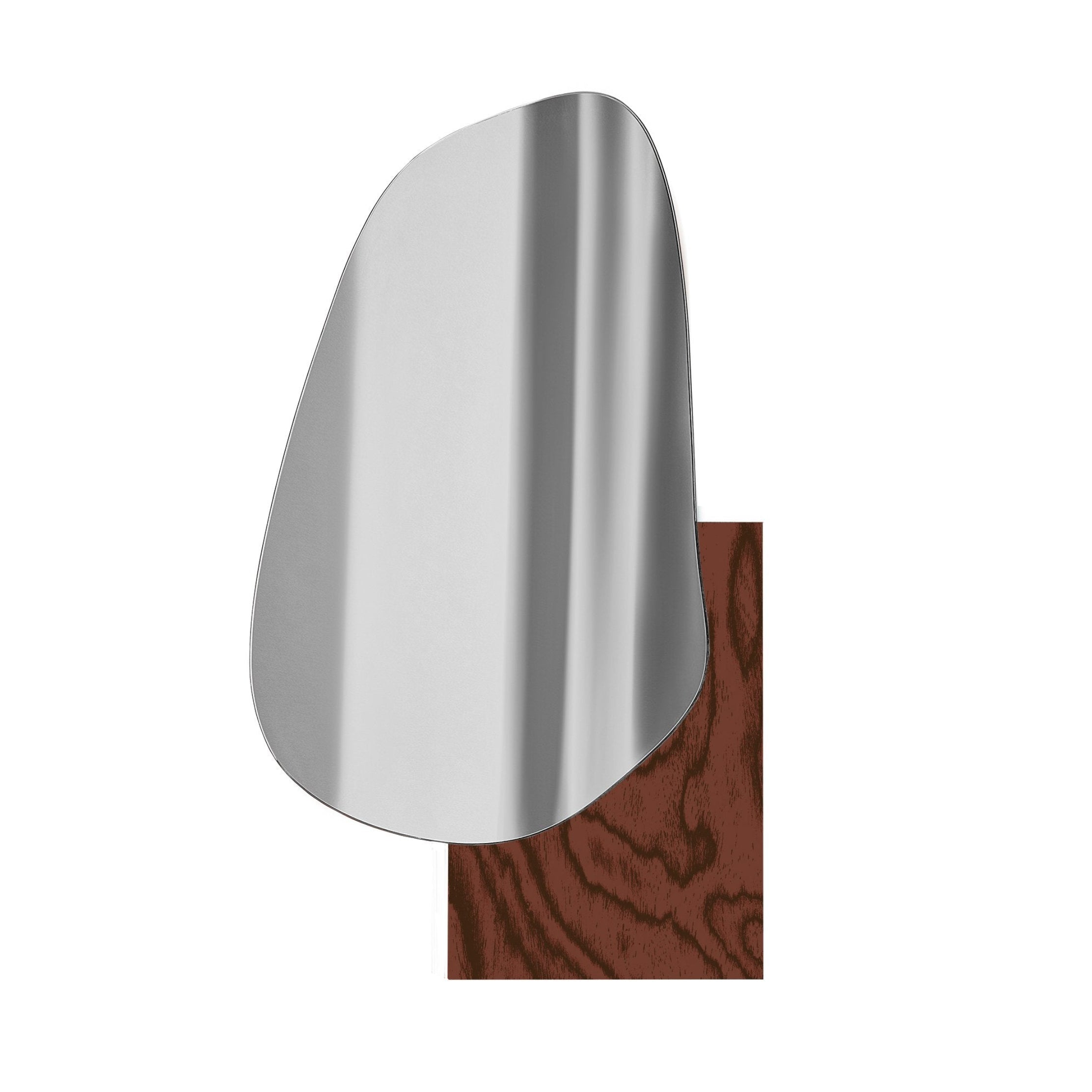 LAKE 3 ALPI Mirror brown wooden veneer