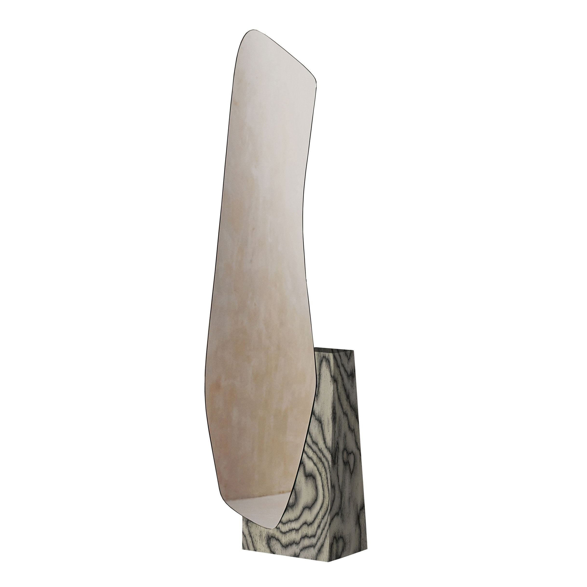 Lustro vloermodel LAKE 5 ALPI grijs houten fineer